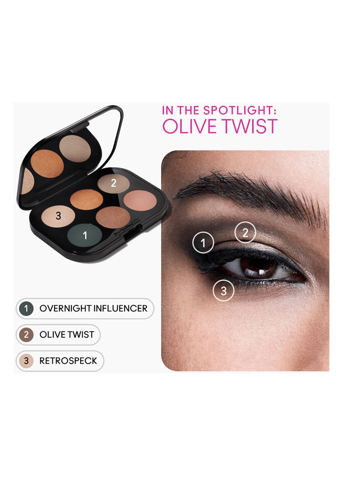M·A·C  Connect In Colour Eye Shadow Palette X6 - oogschaduw palette - detail 5 bronze influence