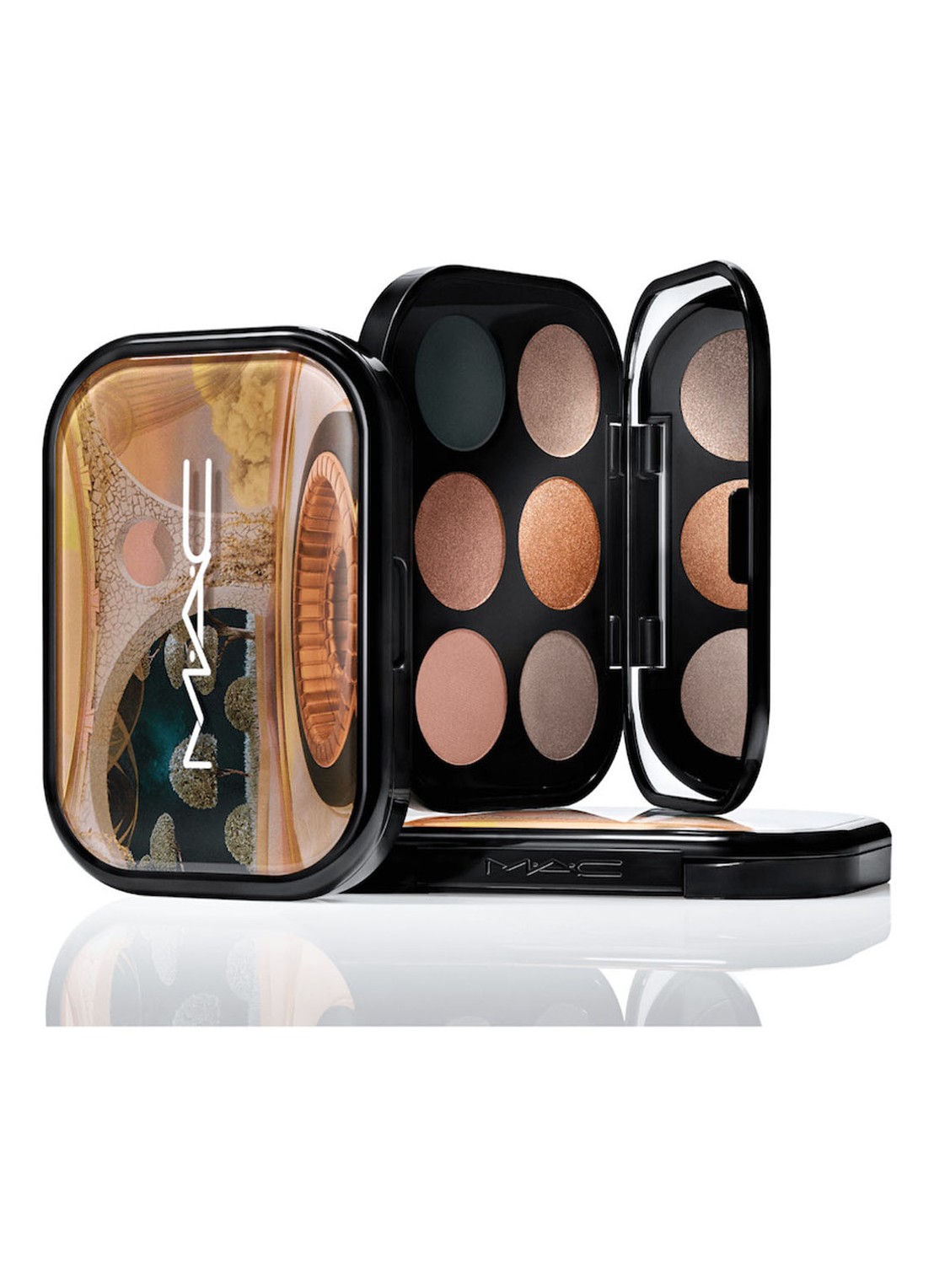 M·A·C  Connect In Colour Eye Shadow Palette X6 - oogschaduw palette - voorkant bronze influence