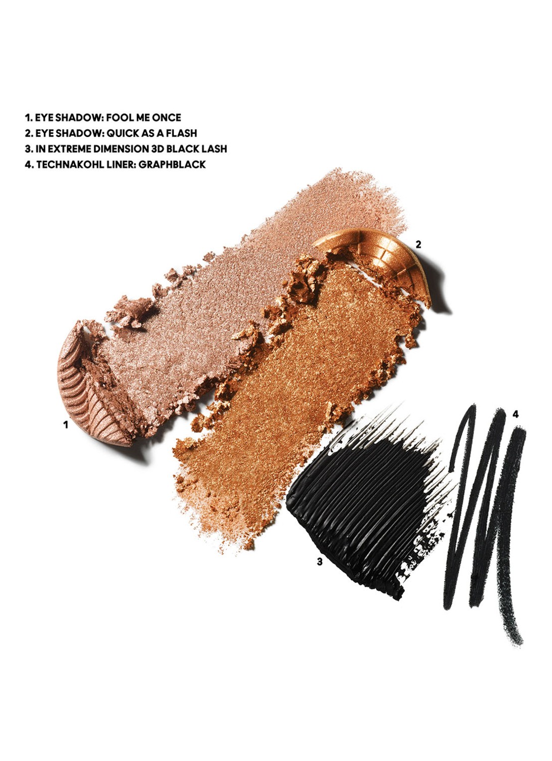 M·A·C Now You See Me Extra Dimension Eye Kit: Smoky - Limited Eition make-up set - detail 2 golden