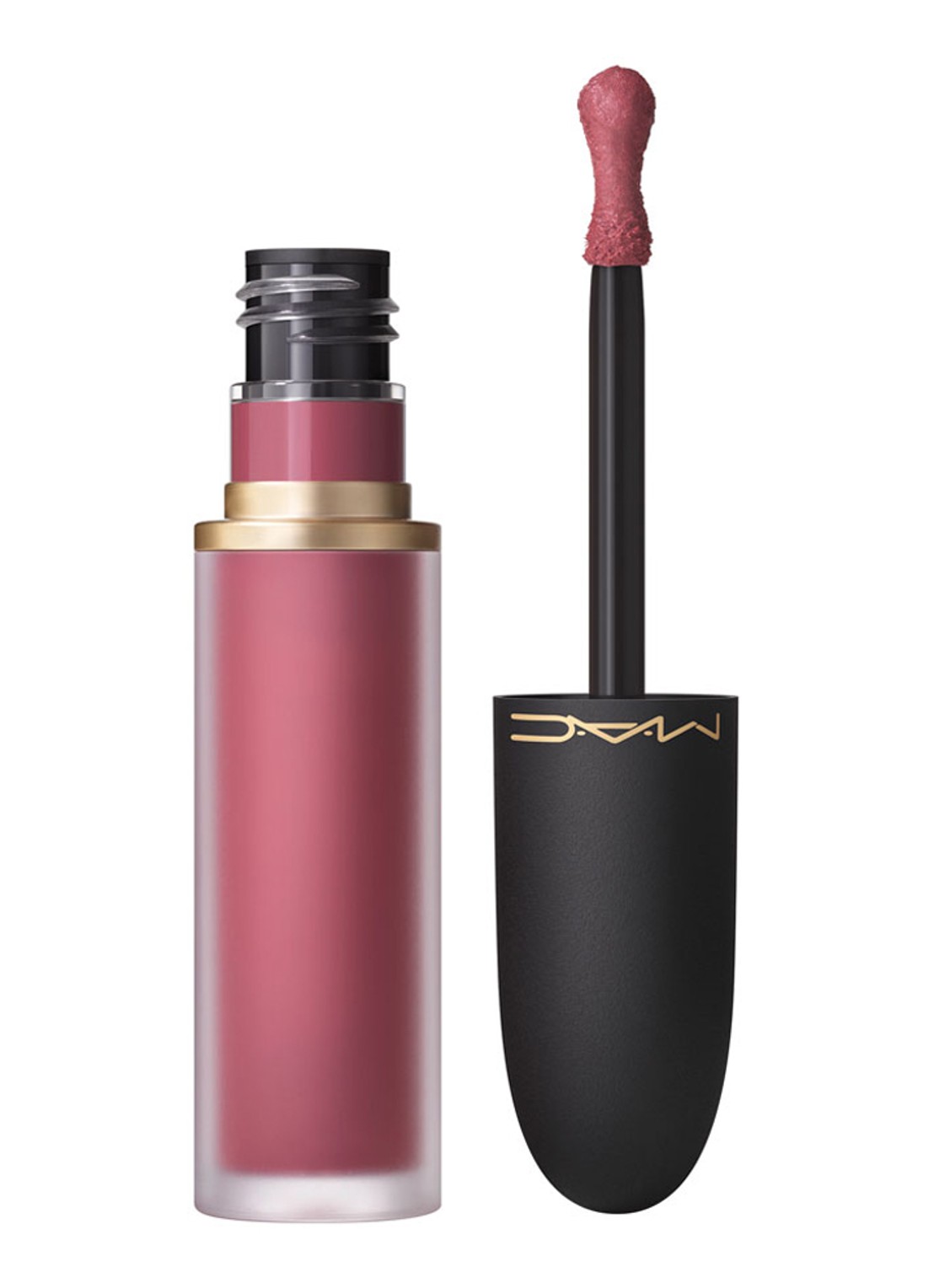M·A·C Powder Kiss Lip + Cheek Mousse - lipstick - voorkant more the mehr-ier