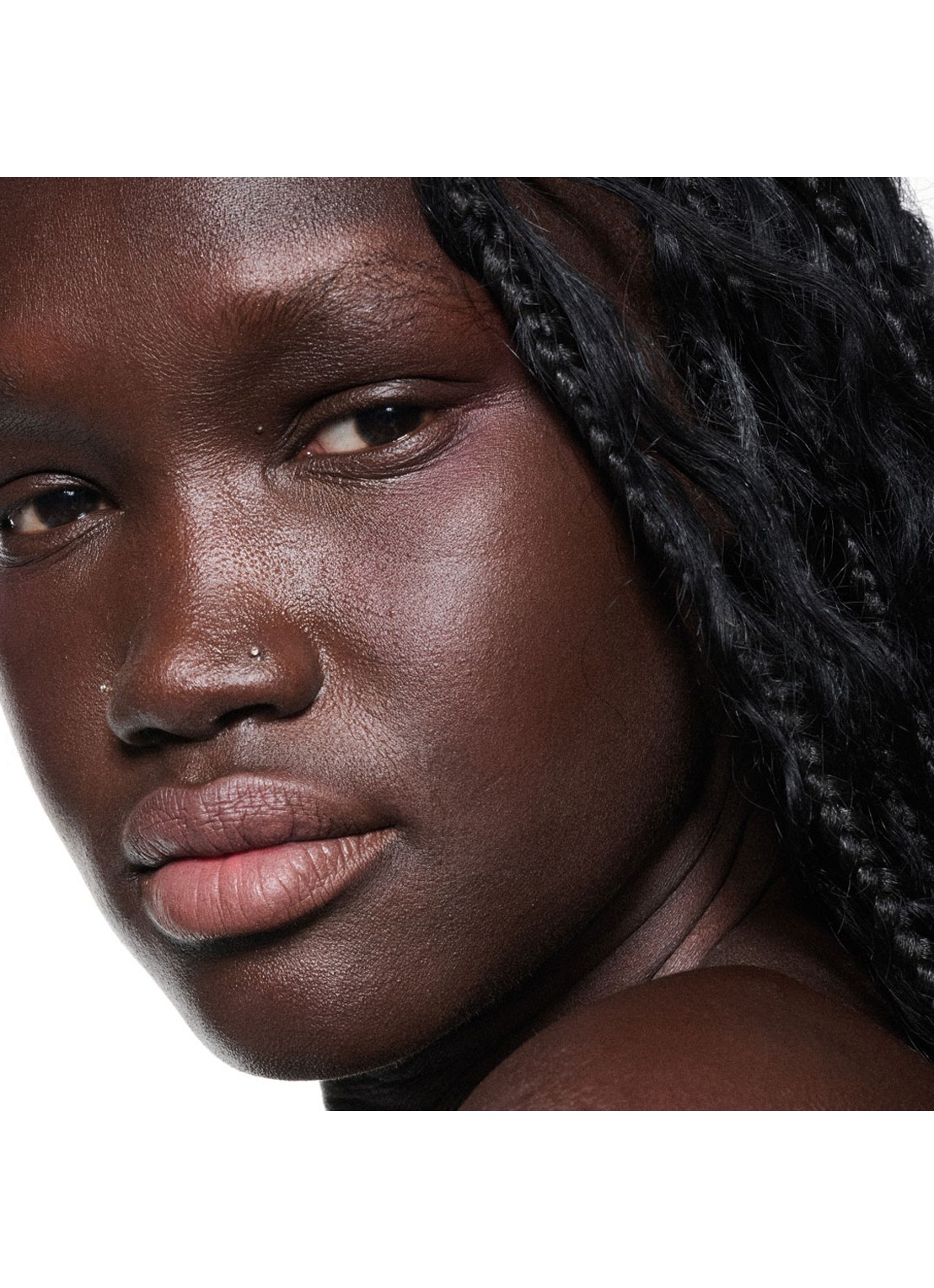 M·A·C Powder Kiss Lip + Cheek Mousse - lipstick - detail 7 over the taupe