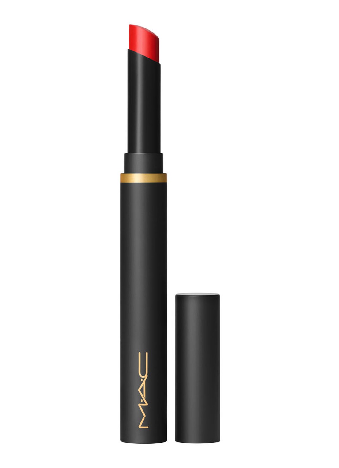 M·A·C Powder Kiss Velvet Blur Slim Stick - lipstick - voorkant ruby new
