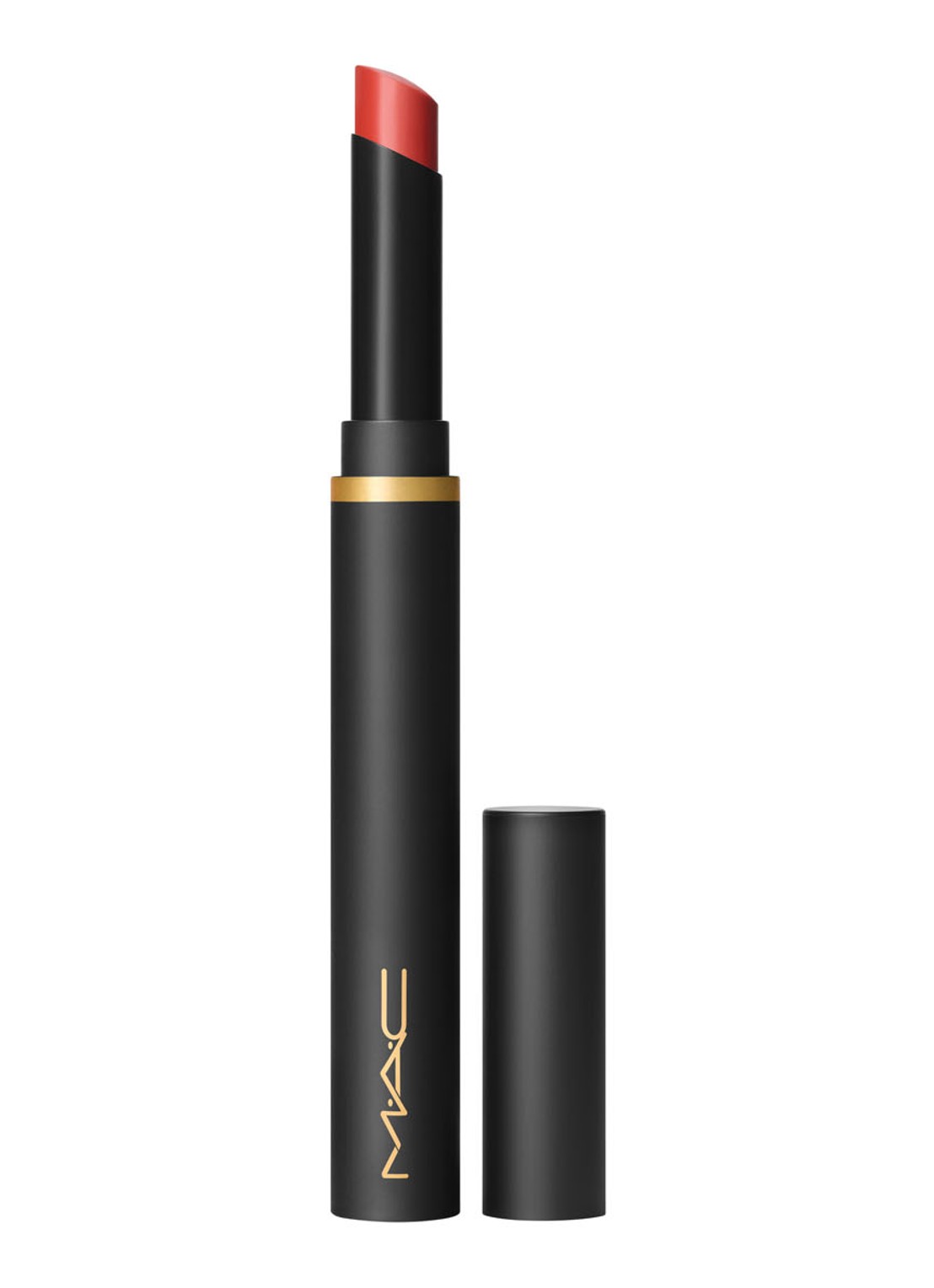 M·A·C Powder Kiss Velvet Blur Slim Stick - lipstick - voorkant 6 dubonnet buzz