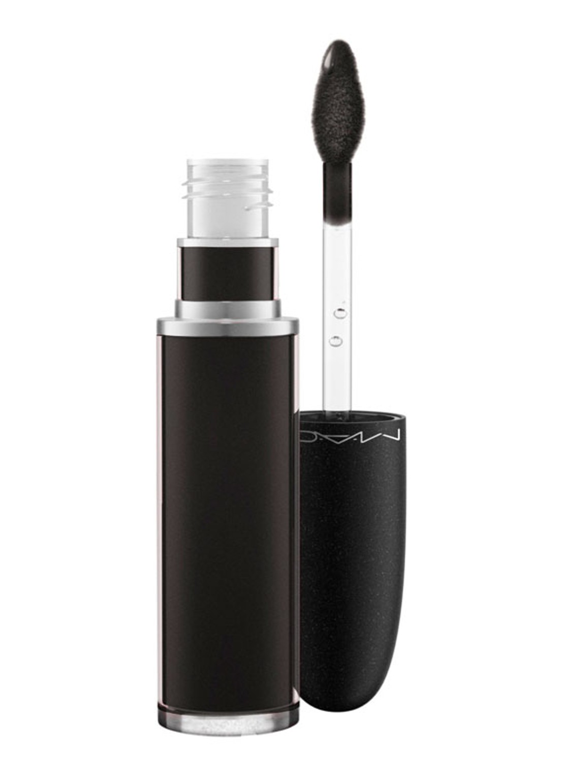 M·A·C Retro Matte Liquid Lipcolour - lipstick - voorkant 3 caviar