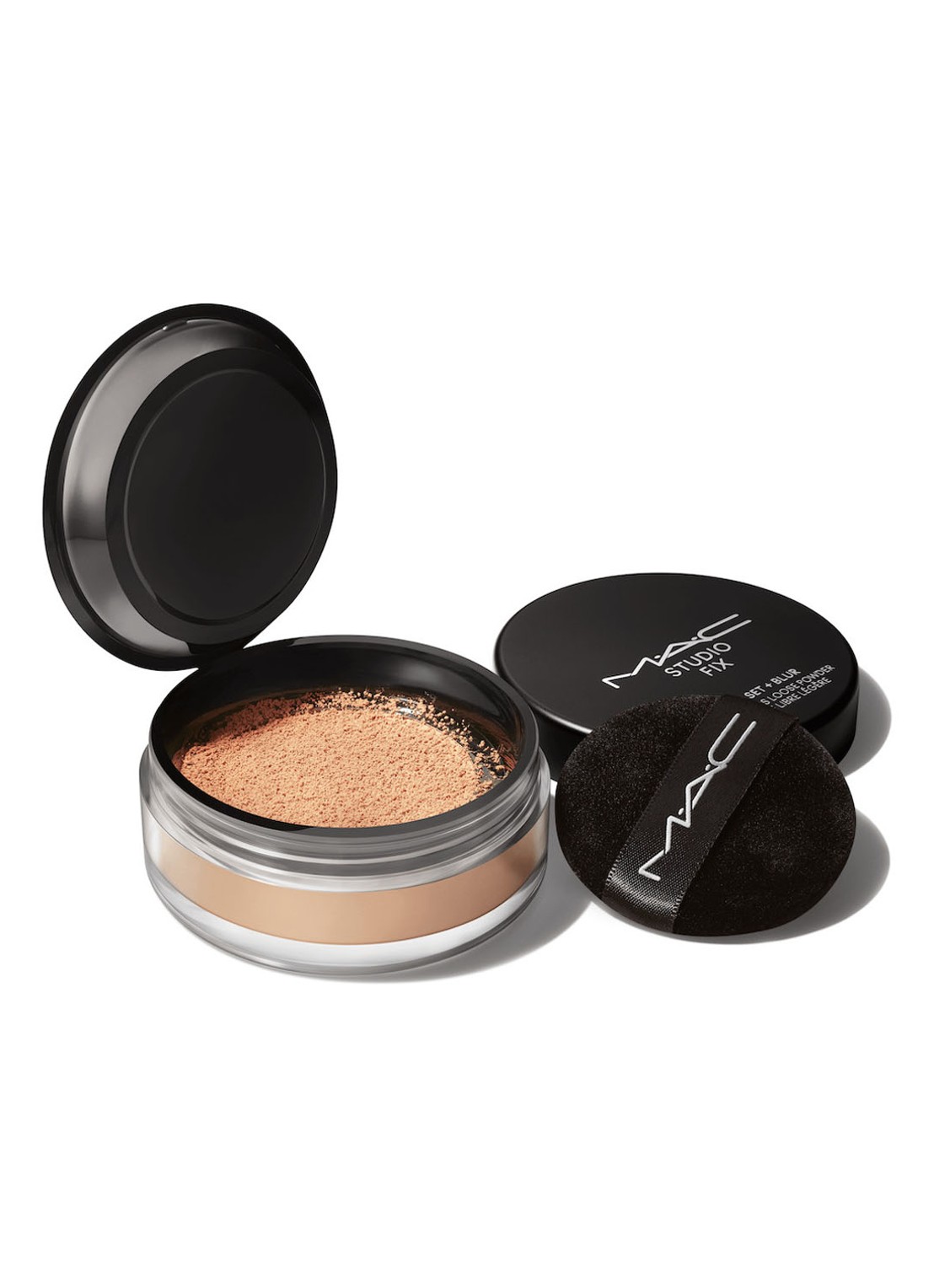 M·A·C Studio Fix Pro Set + Blur Weightless Loose Powder - losse poeder - voorkant 6 medium deep