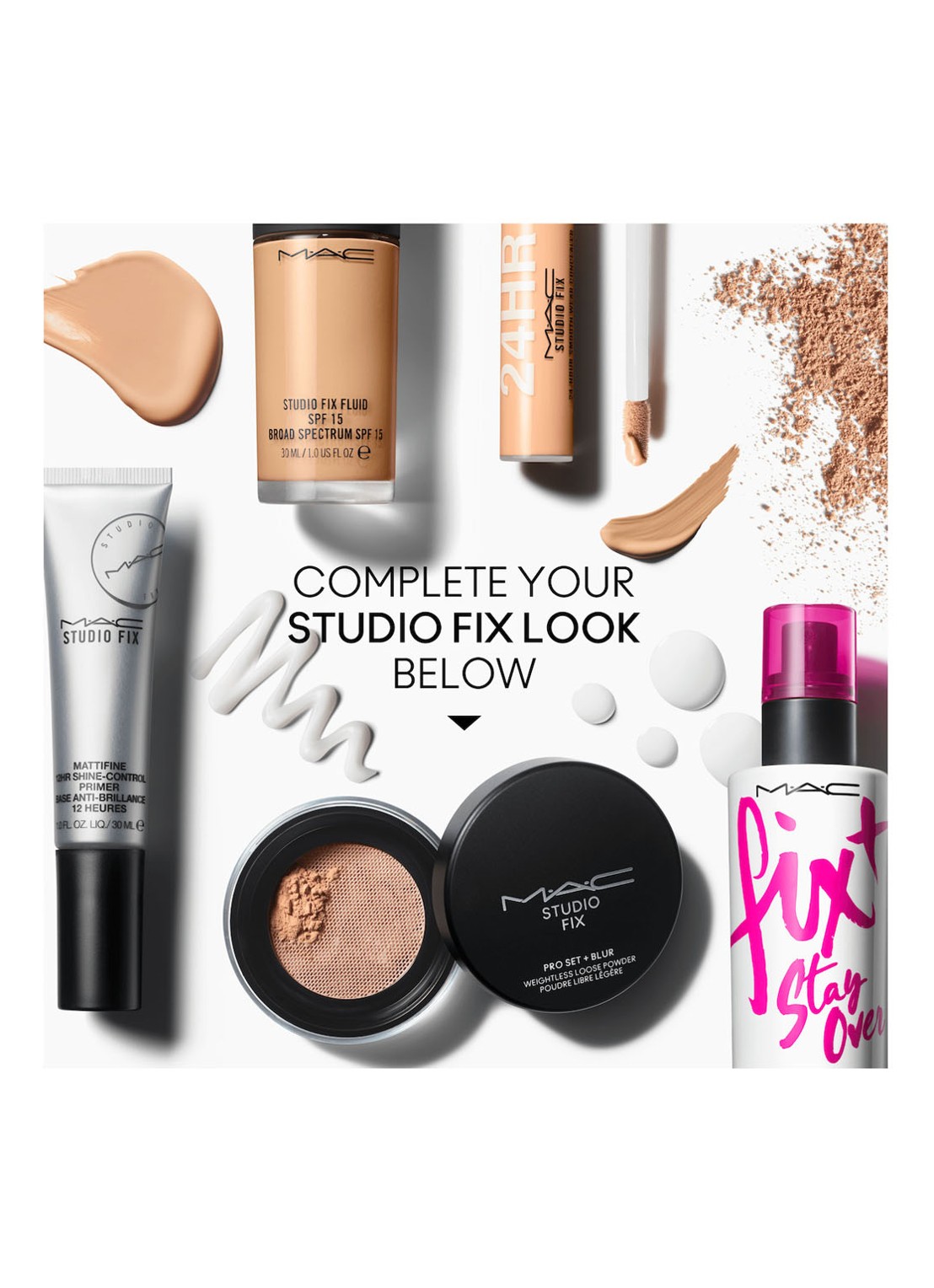 M·A·C Studio Fix Pro Set + Blur Weightless Loose Powder - losse poeder - detail 6 deep dark
