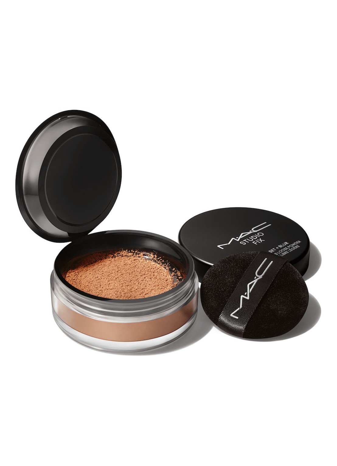 M·A·C Studio Fix Pro Set + Blur Weightless Loose Powder - losse poeder - voorkant deep dark