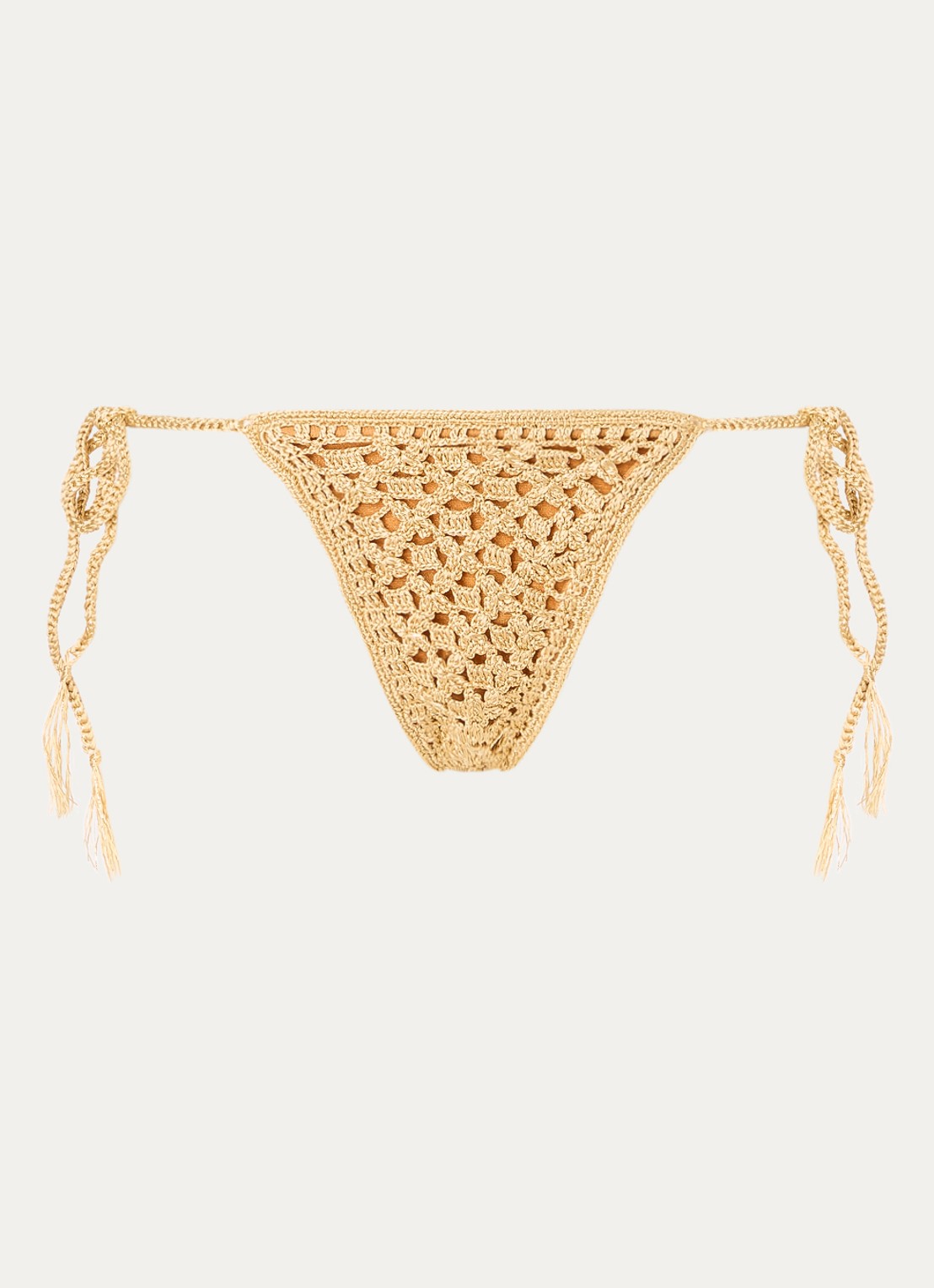 MAAJI Bikinislip met lurex - voorkant 2 goud