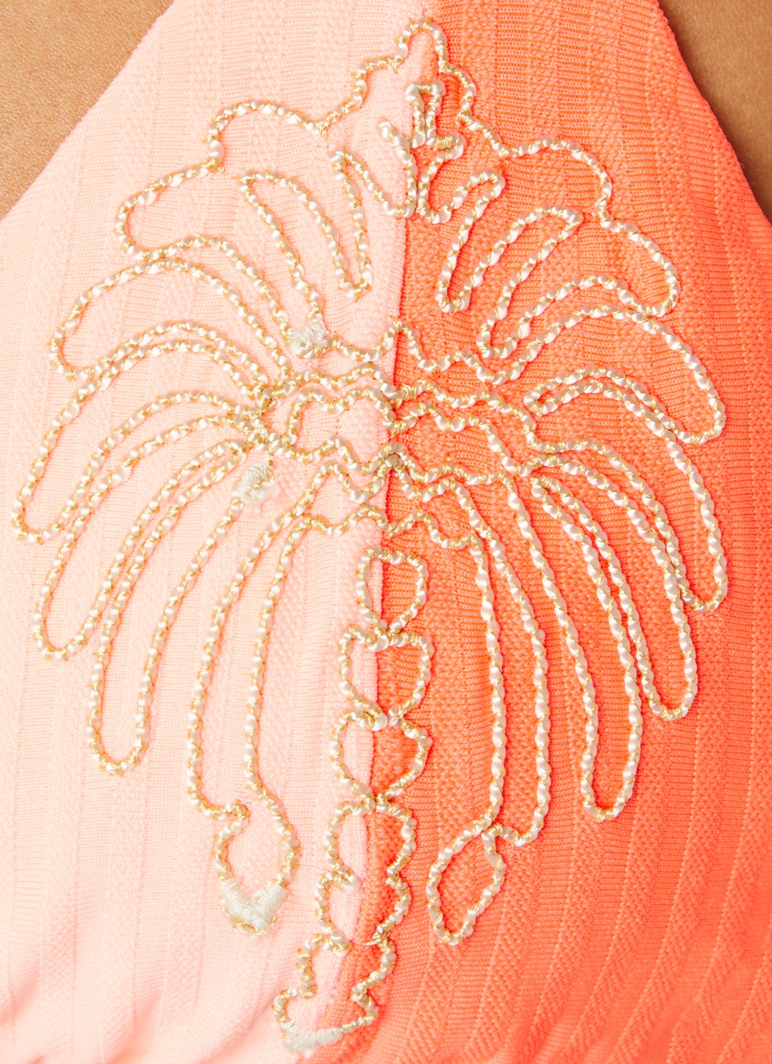 MAAJI Everly reversible triangel bikinitop - detail 5 koraal