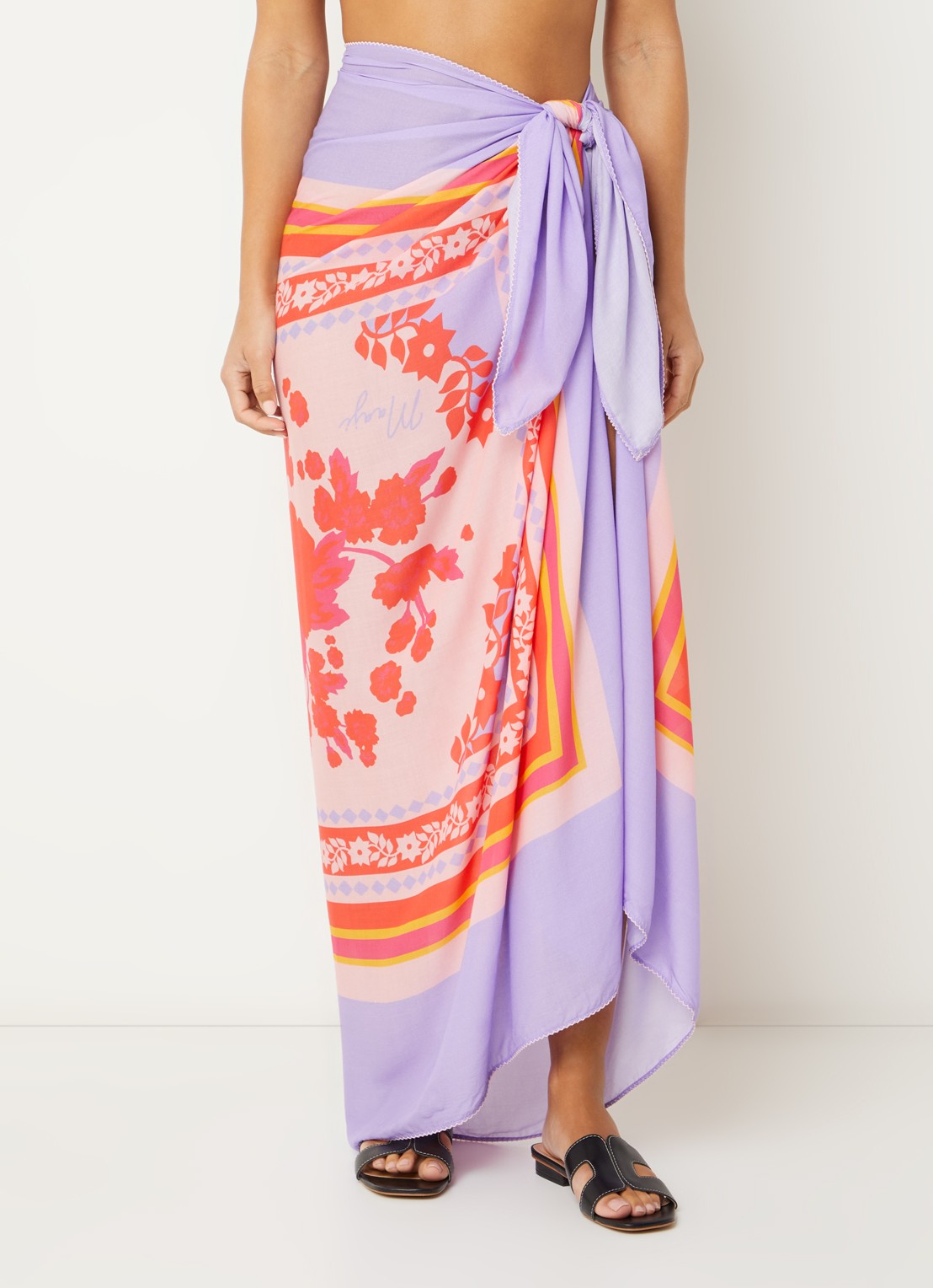 MAAJI Lavender Dream Island pareo met print 165 cm x 125 cm - detail 4 lichtpaars