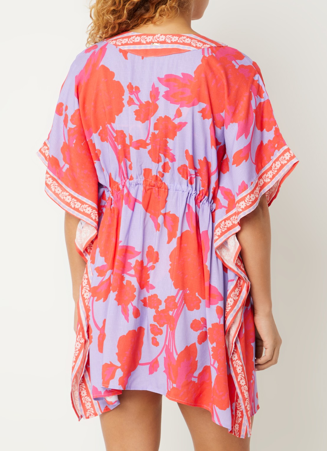 MAAJI Lavender Dream kaftan met bloemenprint - achterkant 3 lila