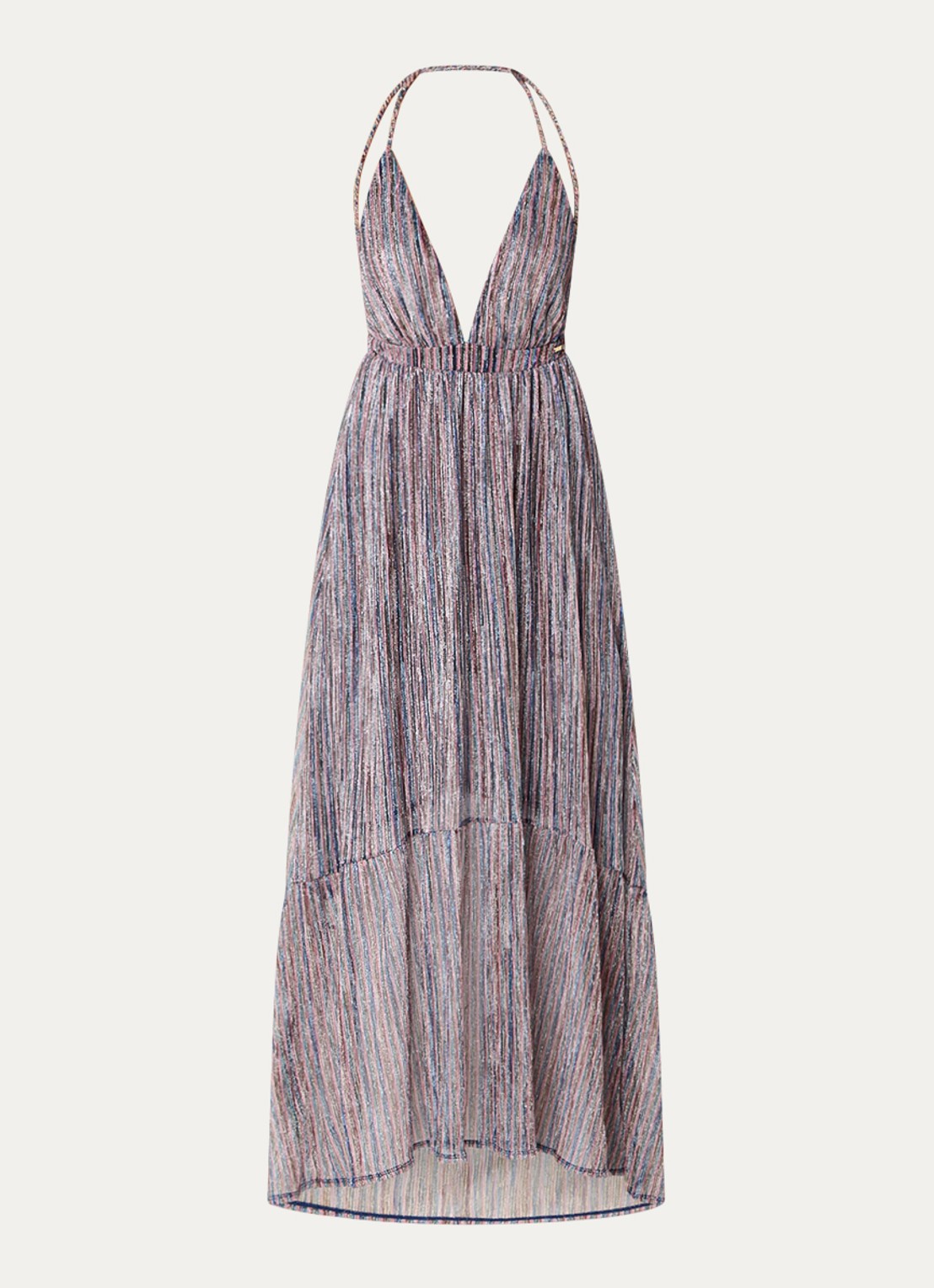 MAAJI Moon Bay maxi jurk met lurex - voorkant 4 paars
