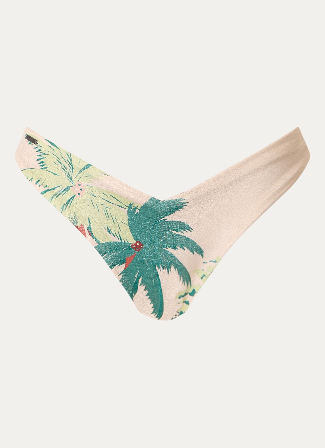 MAAJI Palm Glow Valerya reversible bikinislip met print - voorkant 4 creme