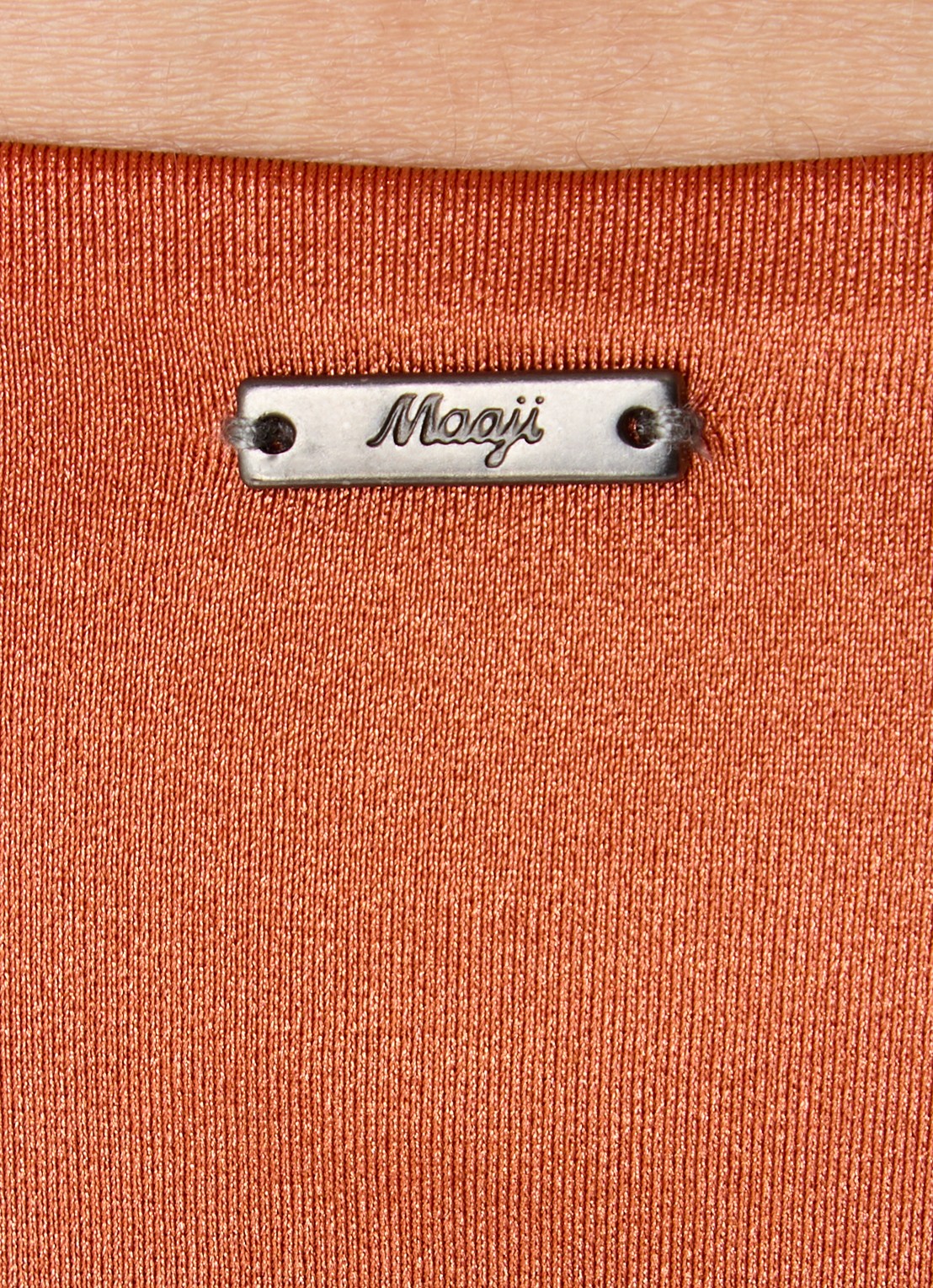 MAAJI Satin Umber Sublimity reversible bikinislip  - detail 2 oranjebruin
