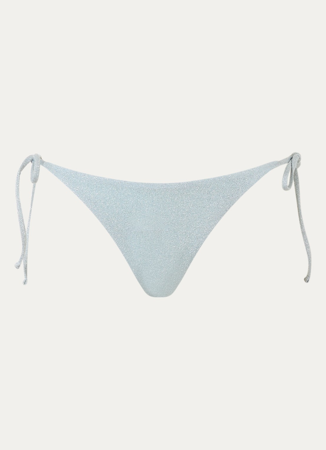 MAAJI Splenium reversible tanga bikinislip met lurex - voorkant zilver