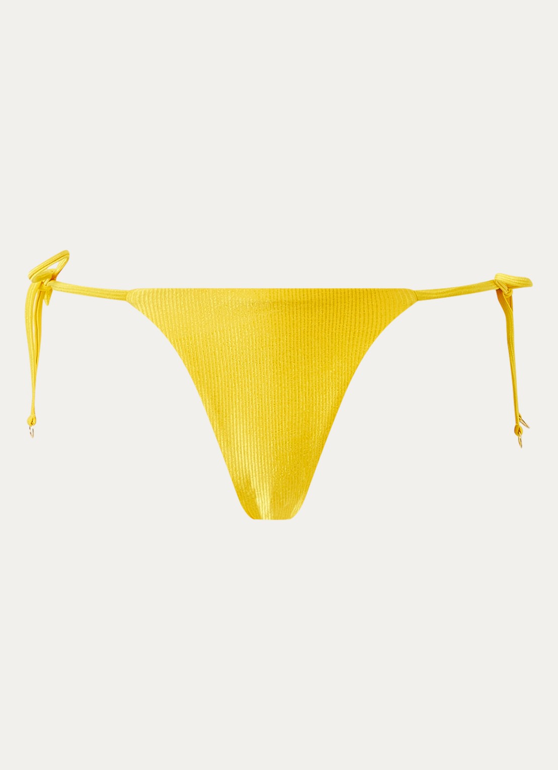 MAAJI Sunburst brazilian bikinislip met metallic finish - voorkant 3 geel