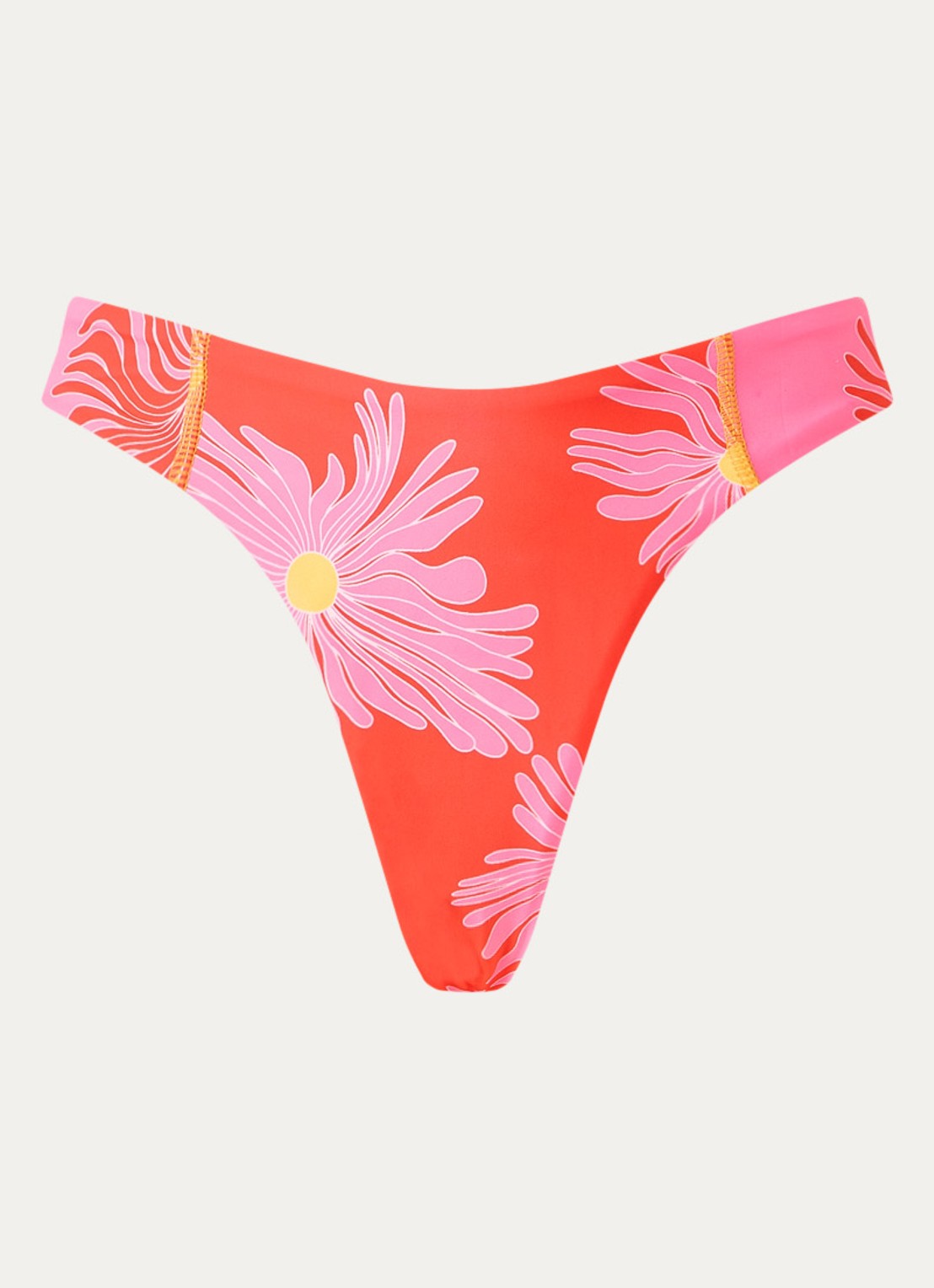 MAAJI Water Blossom bikinislip met print - voorkant 3 rood