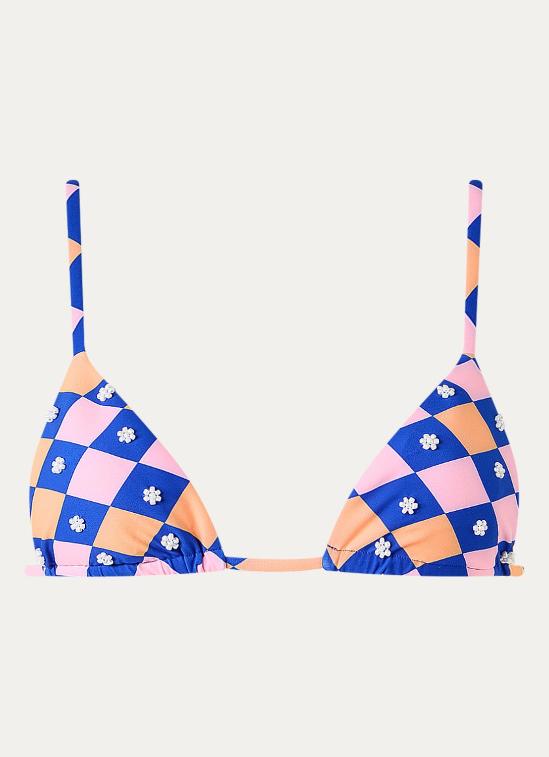 MAAJI Zen bikinitop met ruitdessin - voorkant 2 roze