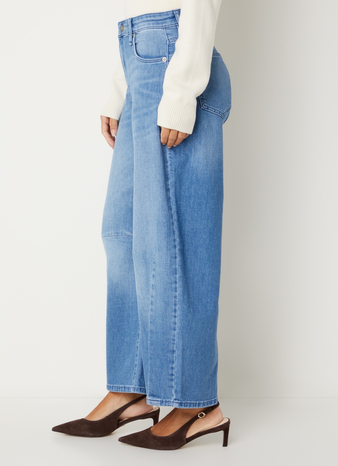 MAC Jeans Dakota high waist balloon fit jeans met steekzakken - detail 5 blauw