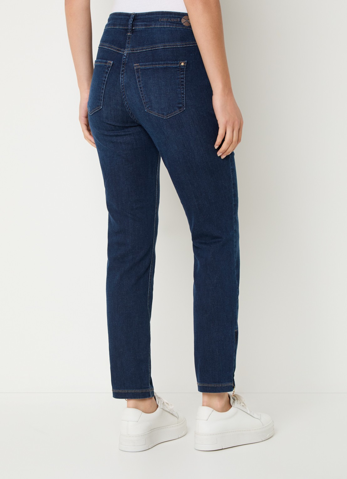 MAC Jeans Dream Chic high waist skinny jeans - achterkant donkerblauw