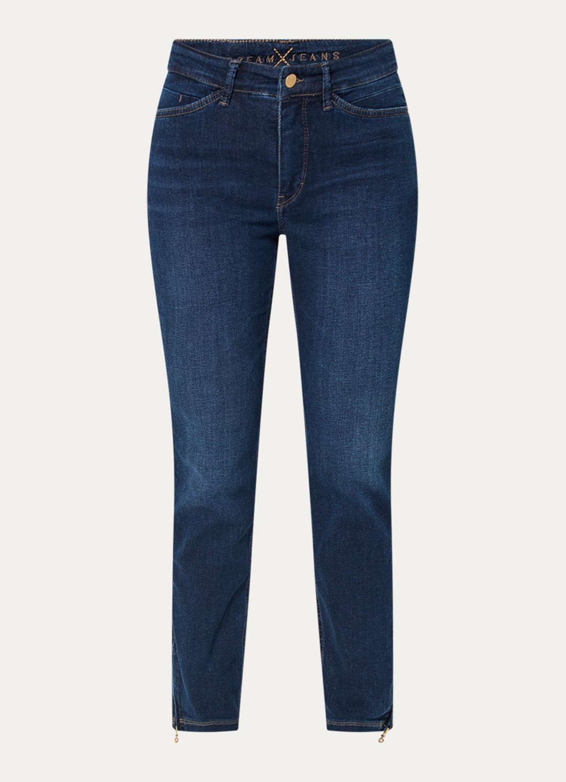 MAC Jeans Dream Chic high waist skinny jeans - voorkant 3 donkerblauw