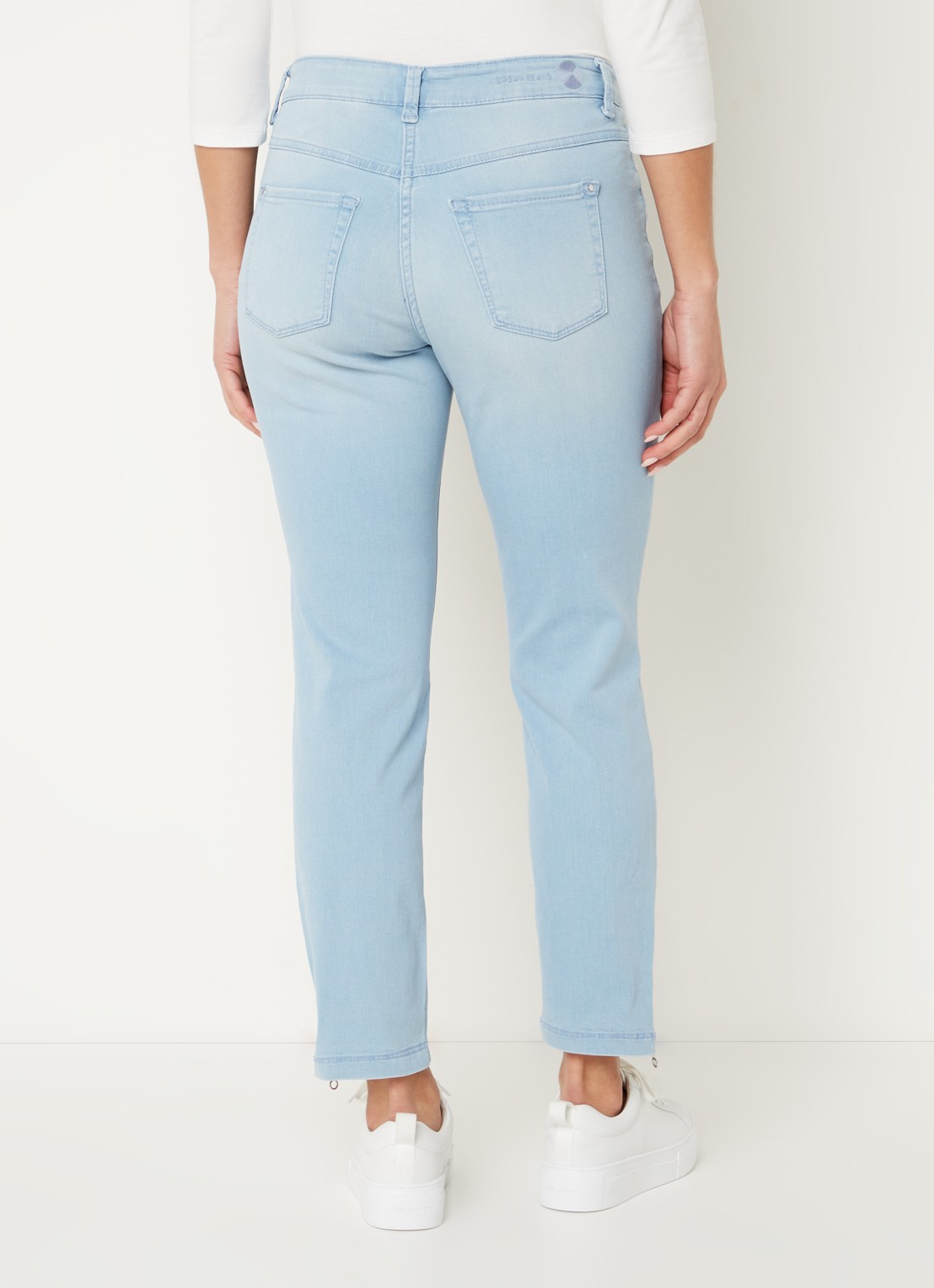 MAC Jeans Dream Chic high waist skinny jeans - achterkant lichtblauw