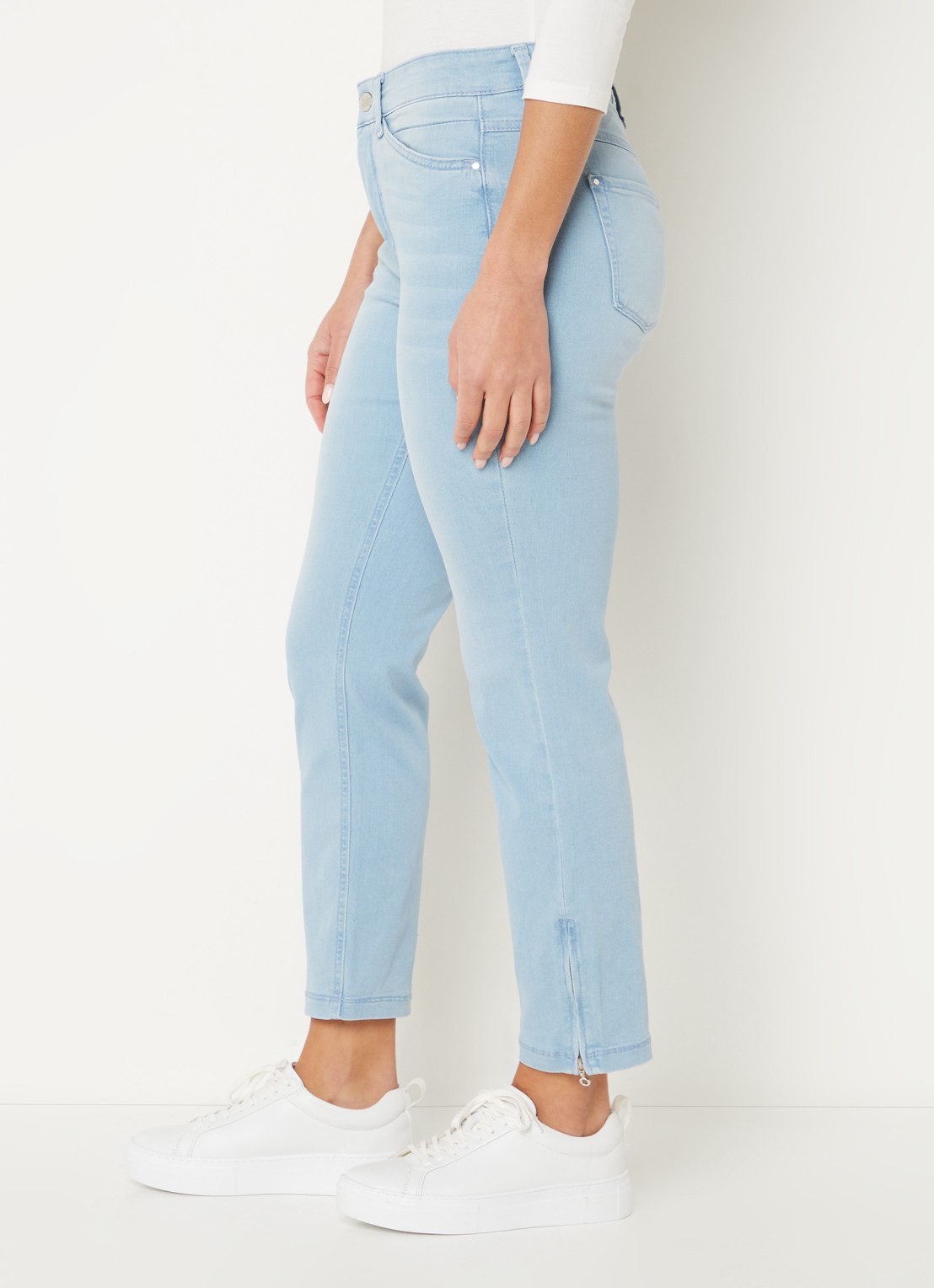 MAC Jeans Dream Chic high waist skinny jeans - detail 5 lichtblauw