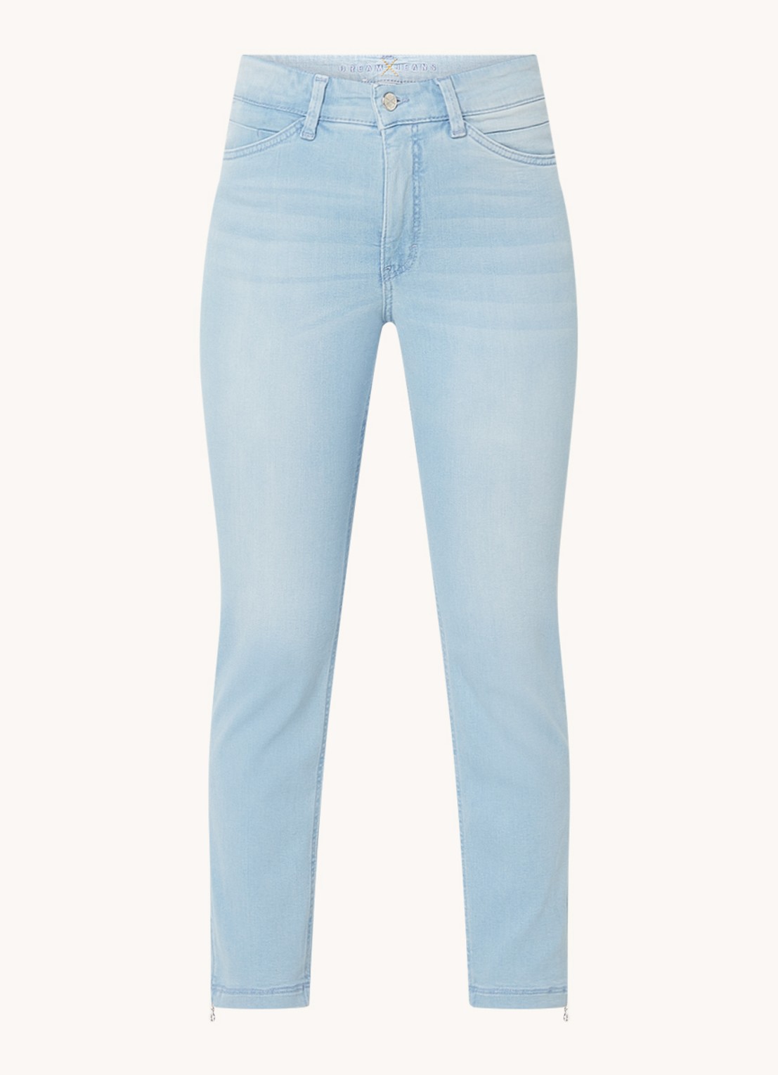 MAC Jeans Dream Chic high waist skinny jeans - voorkant 2 lichtblauw