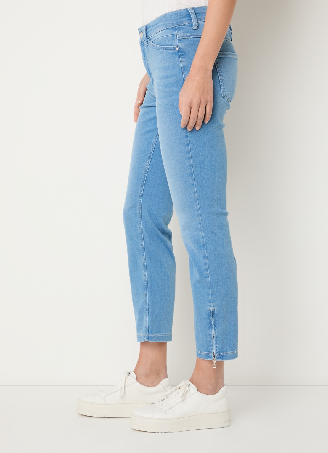 MAC Jeans Dream Chic high waist skinny jeans - detail 5 indigo