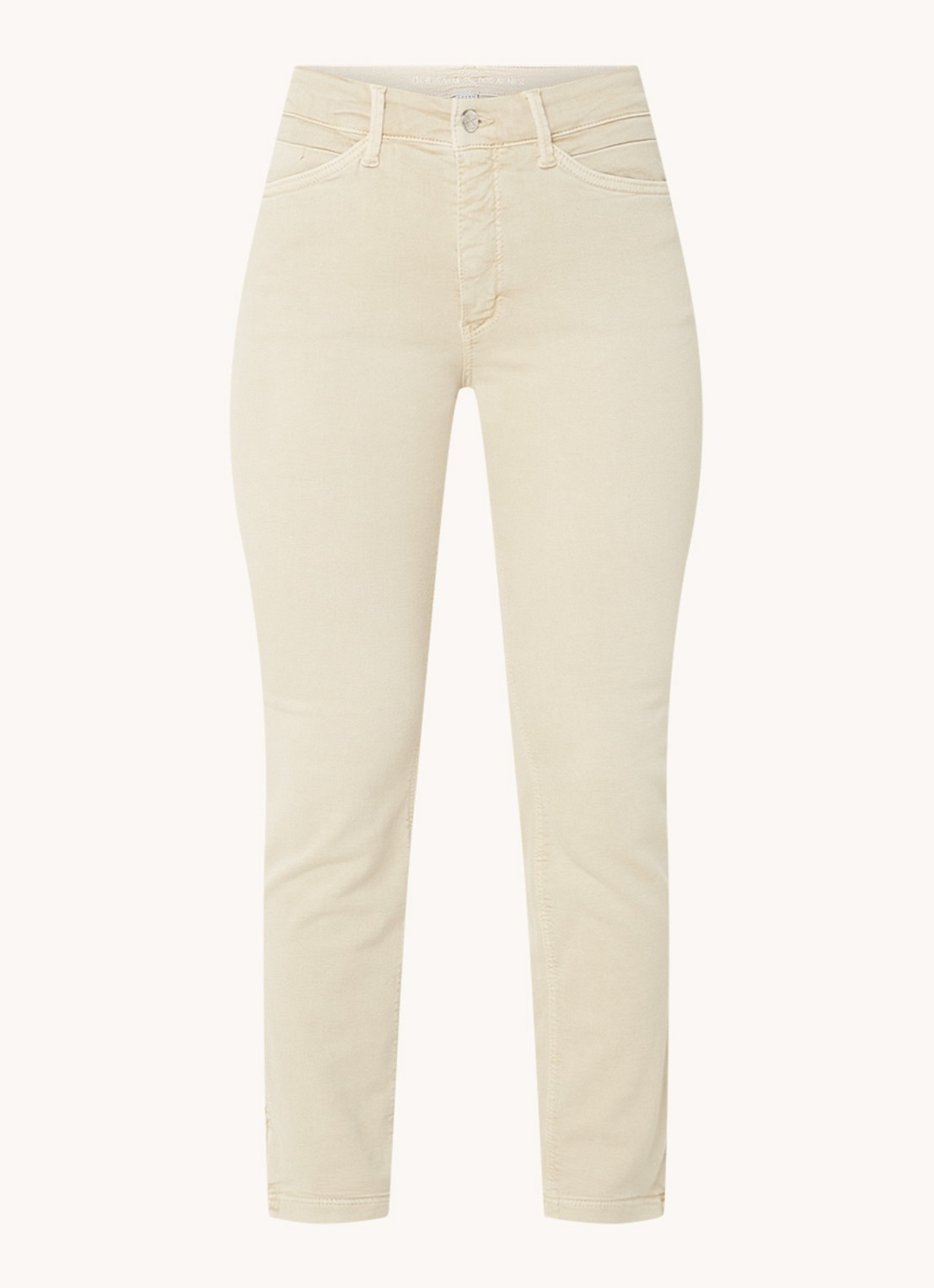 MAC Jeans Dream Chic mid waist slim fit jeans met gekleurde wassing - voorkant 3 beige