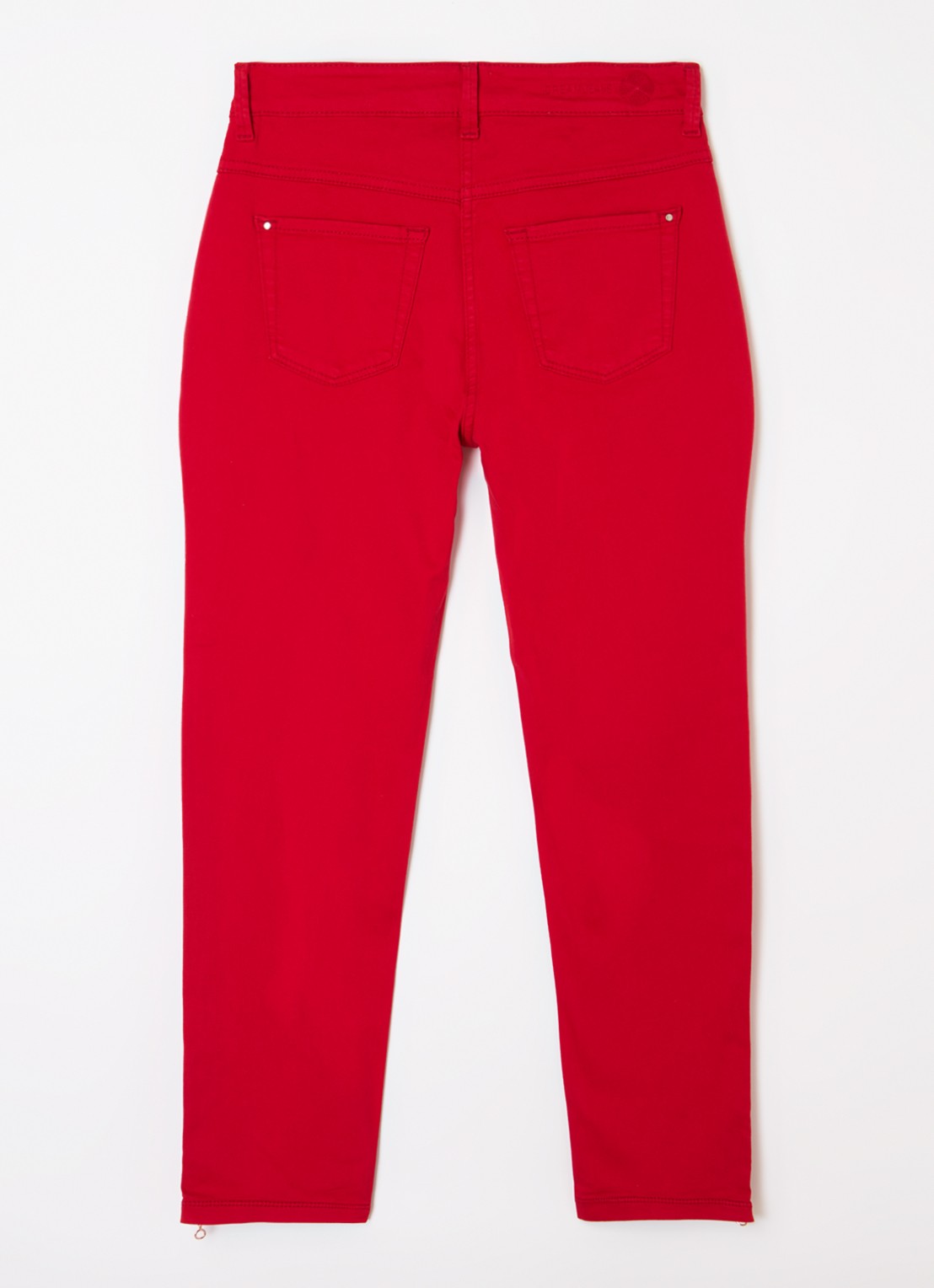 MAC Jeans Dream Chic mid waist slim fit jeans met gekleurde wassing - voorkant 6 rood