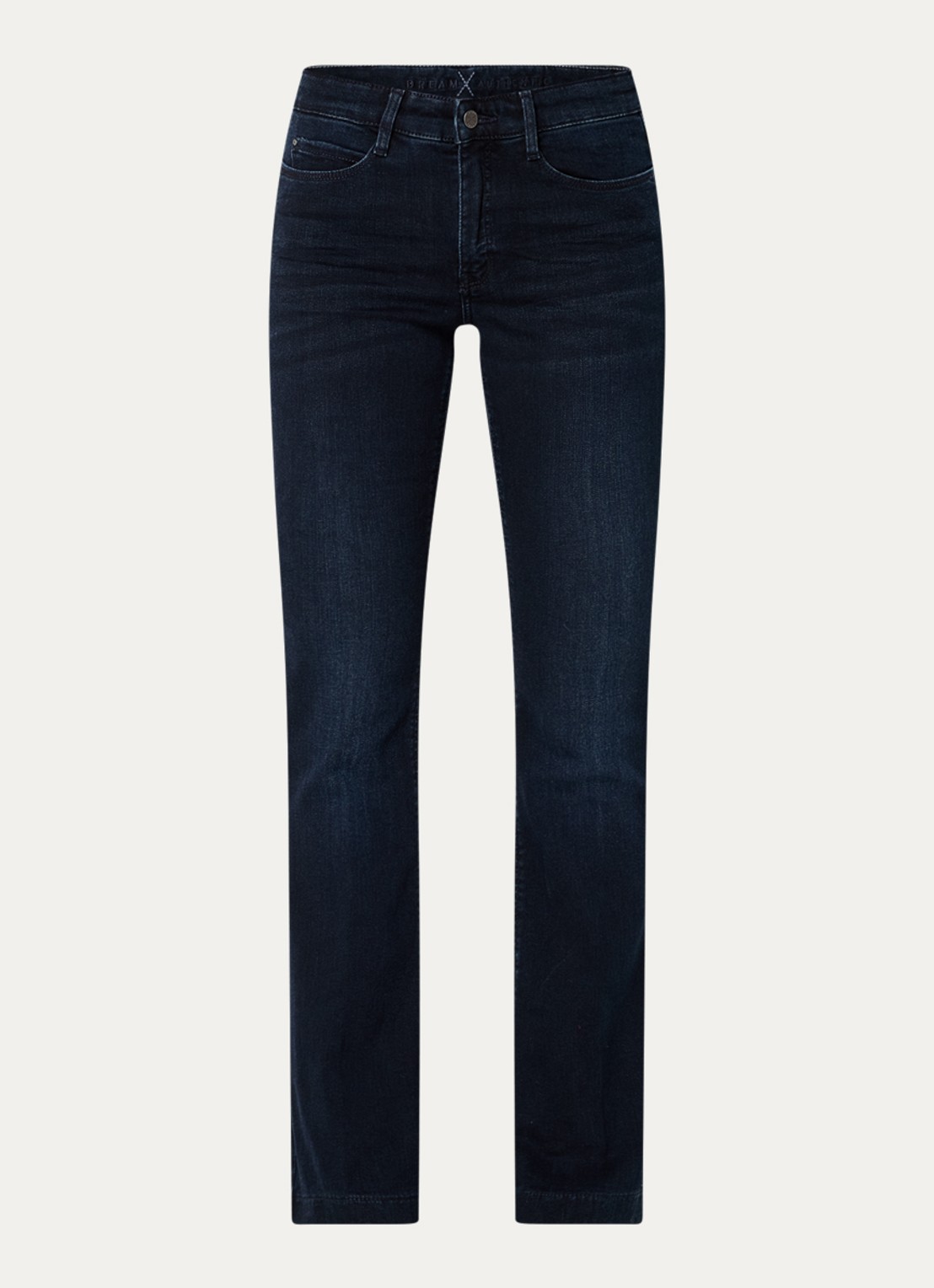 MAC Jeans Dream mid waist flared jeans met stretch - voorkant kobaltblauw
