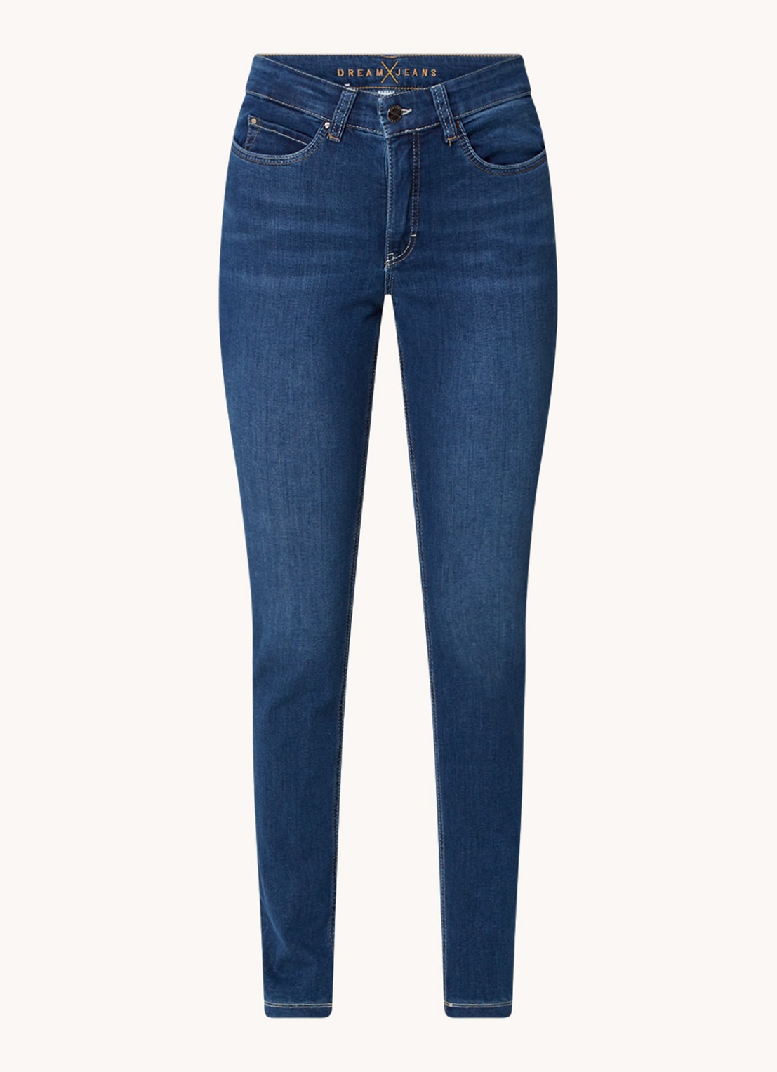 MAC Jeans Dream mid waist skinny jeans met stretch - voorkant 2 jeans