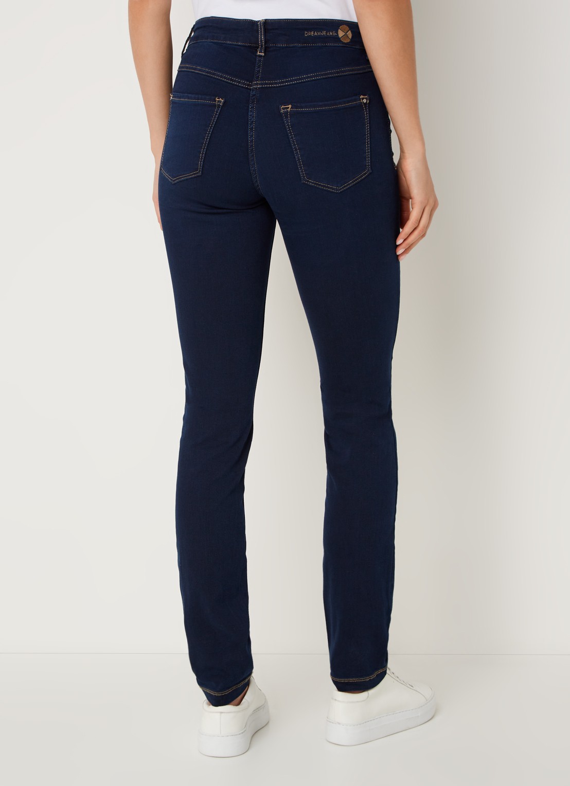 MAC Jeans Dream mid waist skinny jeans met stretch - achterkant 3 indigo