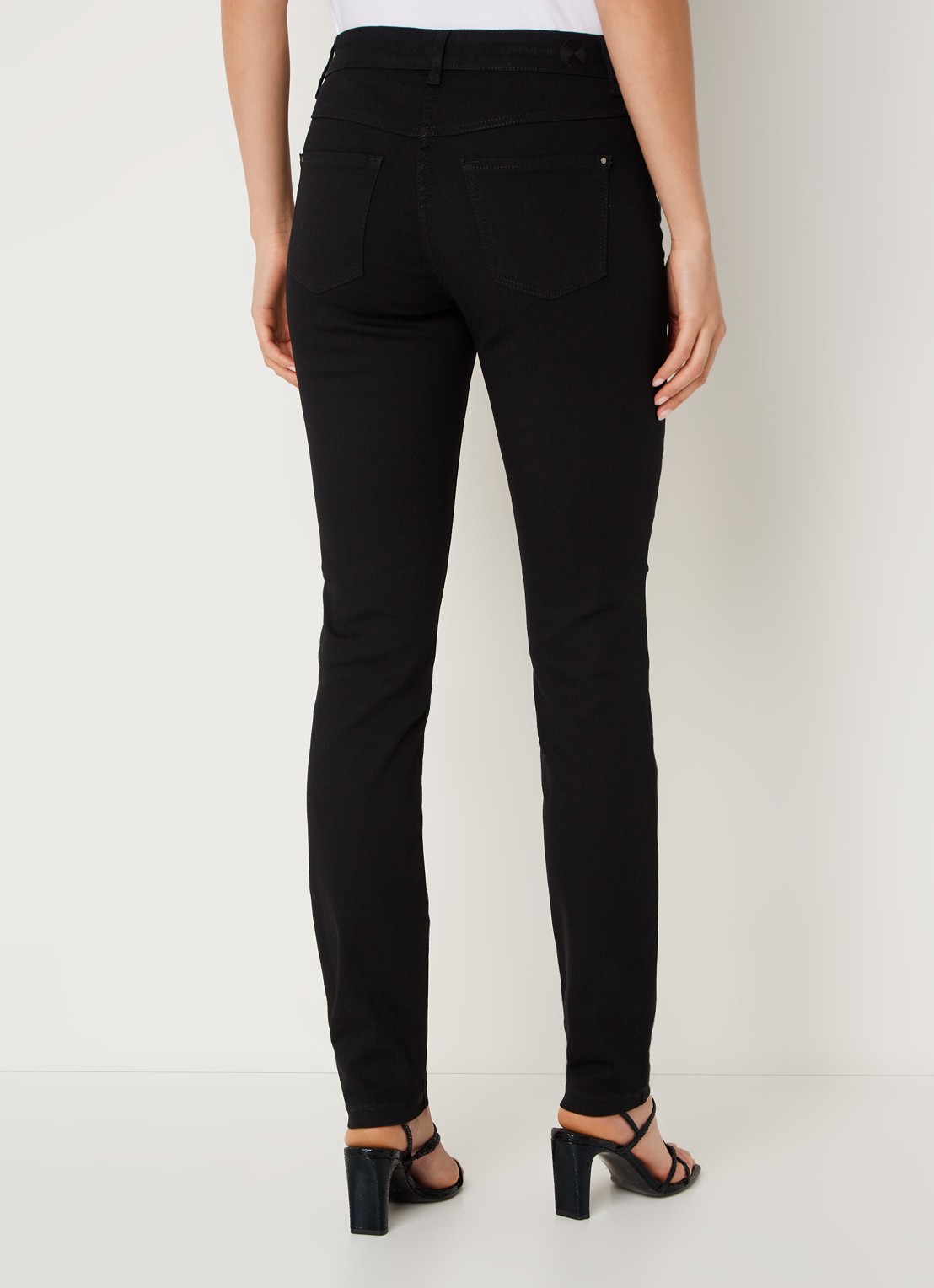 MAC Jeans Dream mid waist skinny jeans met stretch - achterkant zwart