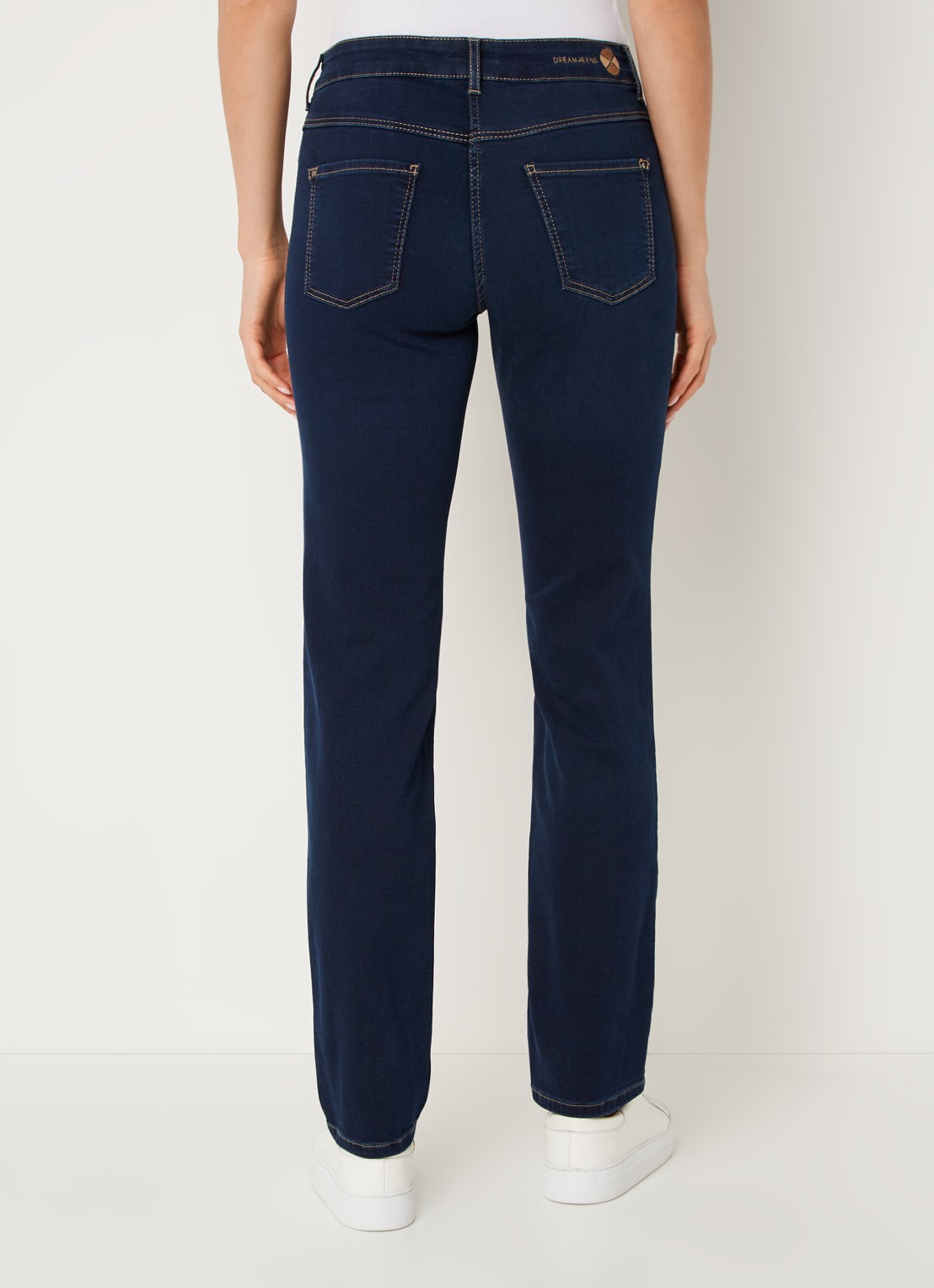 MAC Jeans Dream mid waist slim fit jeans met stretch  - achterkant 5 jeans