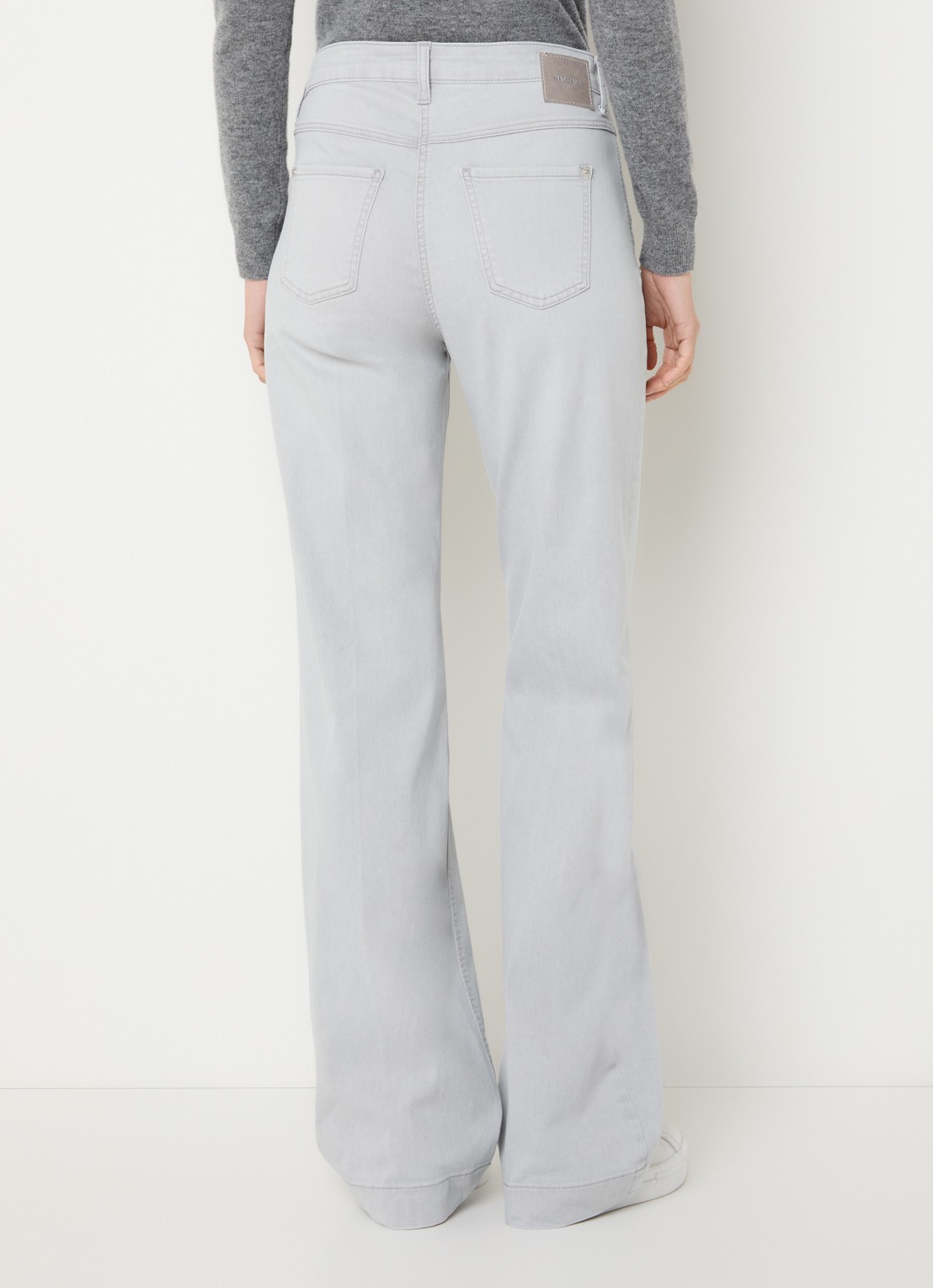 MAC Jeans Dream Wide high waist wide leg jeans met stretch - achterkant 3 grijs
