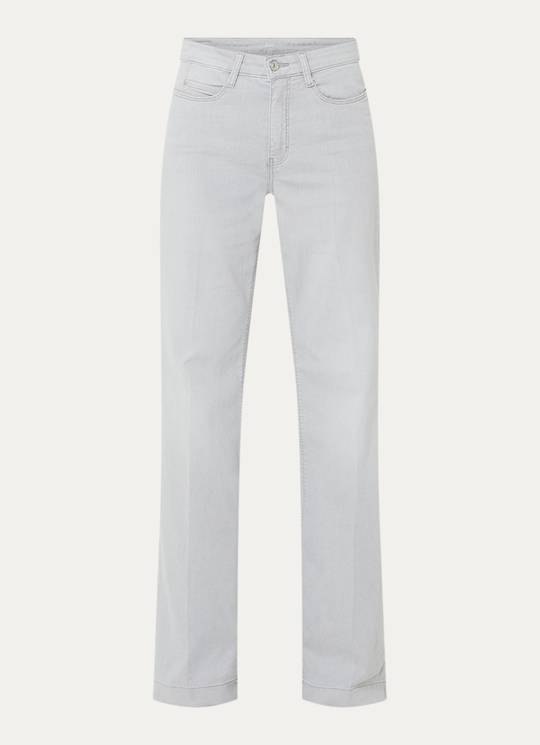 MAC Jeans Dream Wide high waist wide leg jeans met stretch - voorkant grijs
