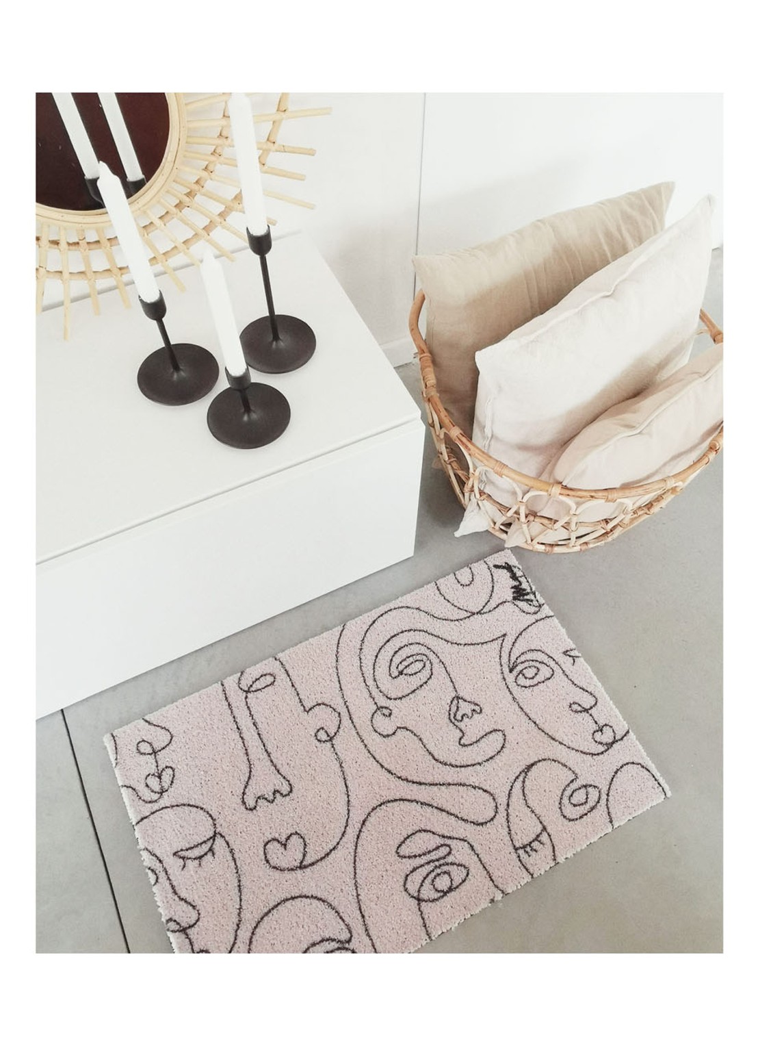 Mad About Mats Alexander deurmat 50 x 75 cm - voorkant 2 beige