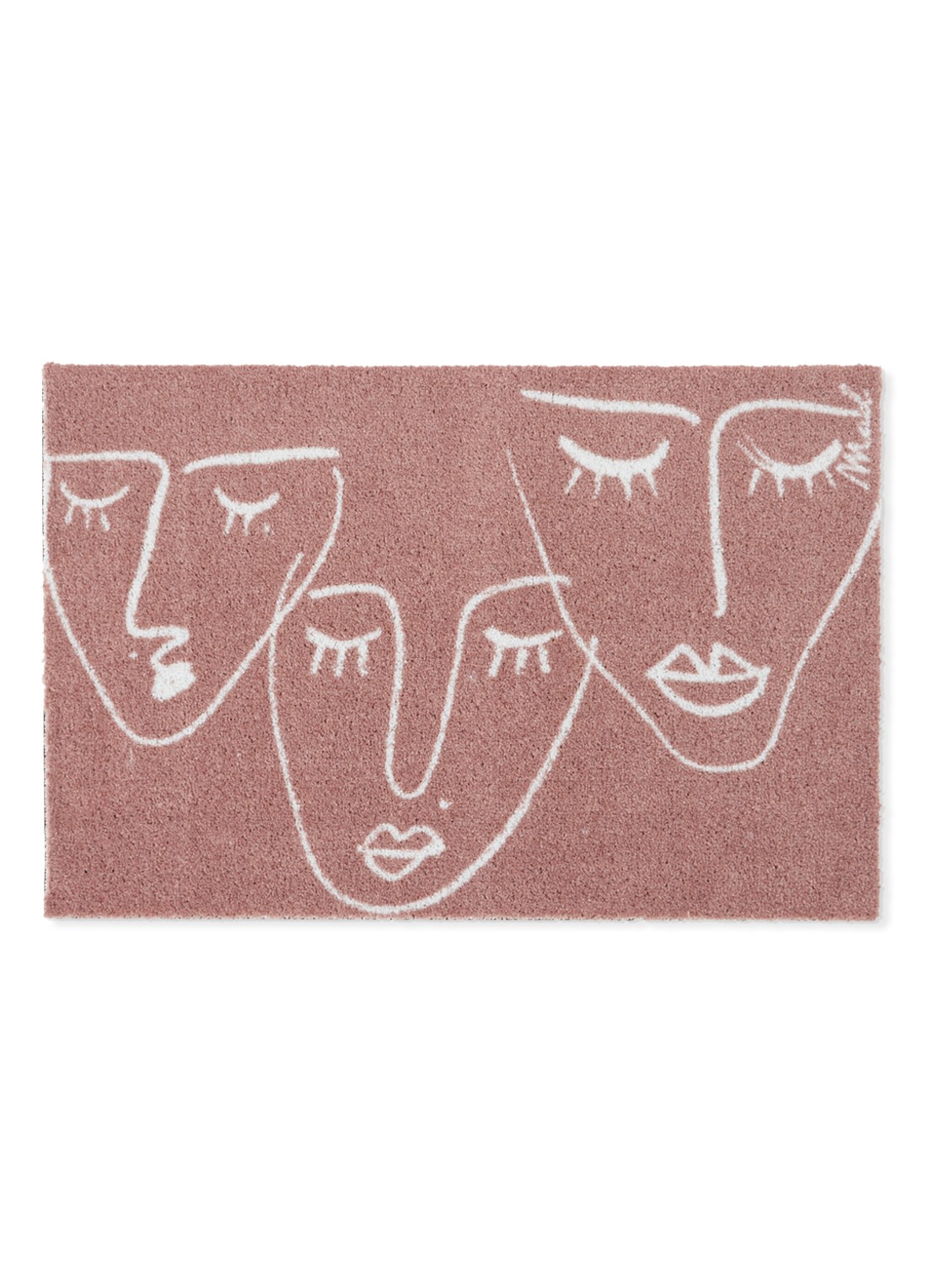 Mad About Mats Alysa deurmat 50 x 75 cm - voorkant roze