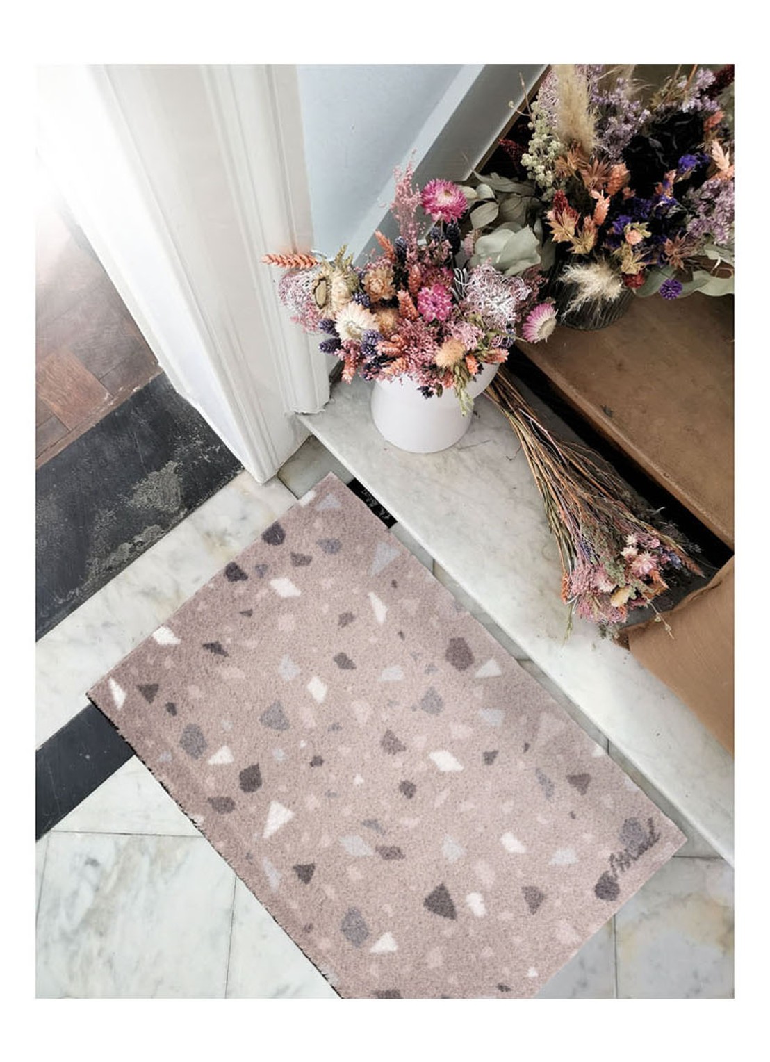 Mad About Mats Cain deurmat 50 x 75 cm - detail 3 roze