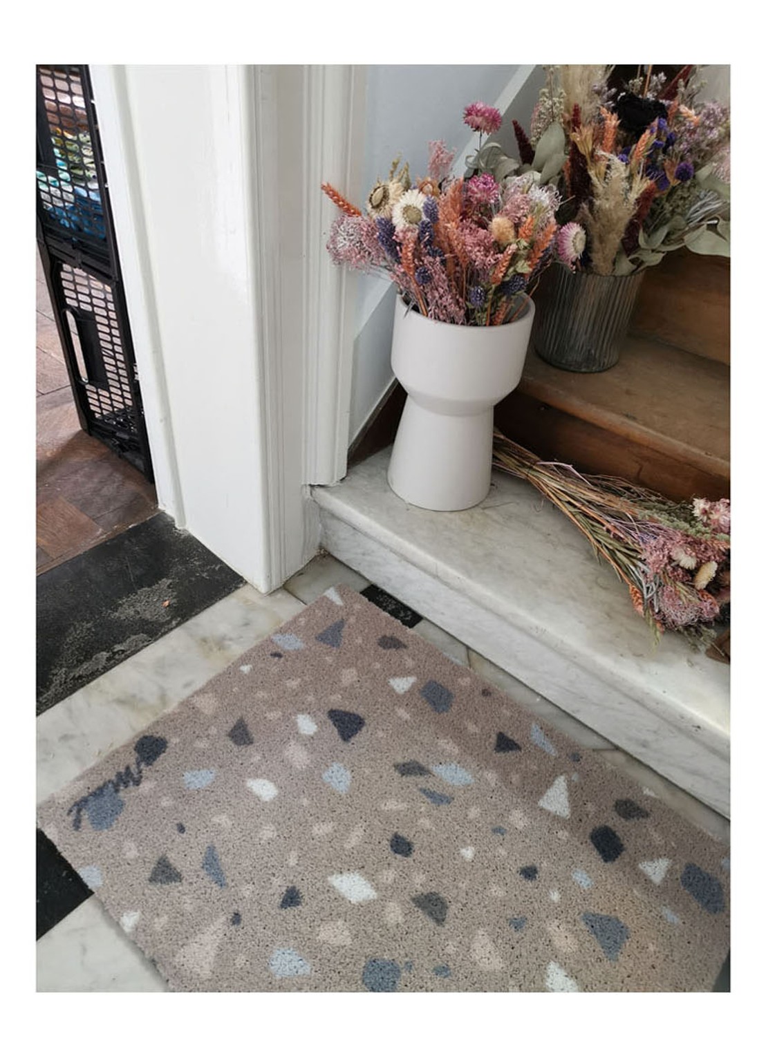 Mad About Mats Cain deurmat 50 x 75 cm - detail 4 roze