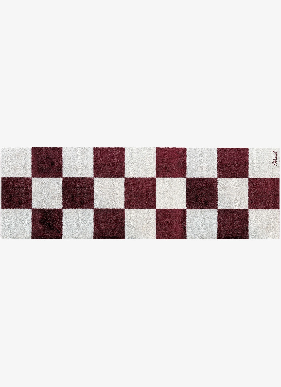 Mad About Mats Dizzy universele mat 50 x 150 cm - voorkant 2 bordeauxrood