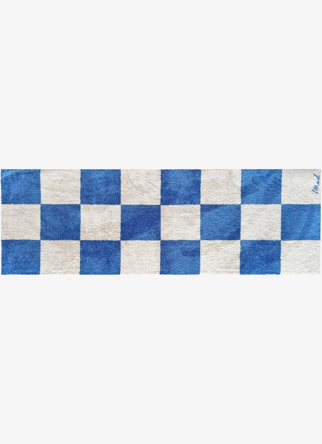Mad About Mats Duffy universele mat 50 x 150 cm - voorkant 2 blauw