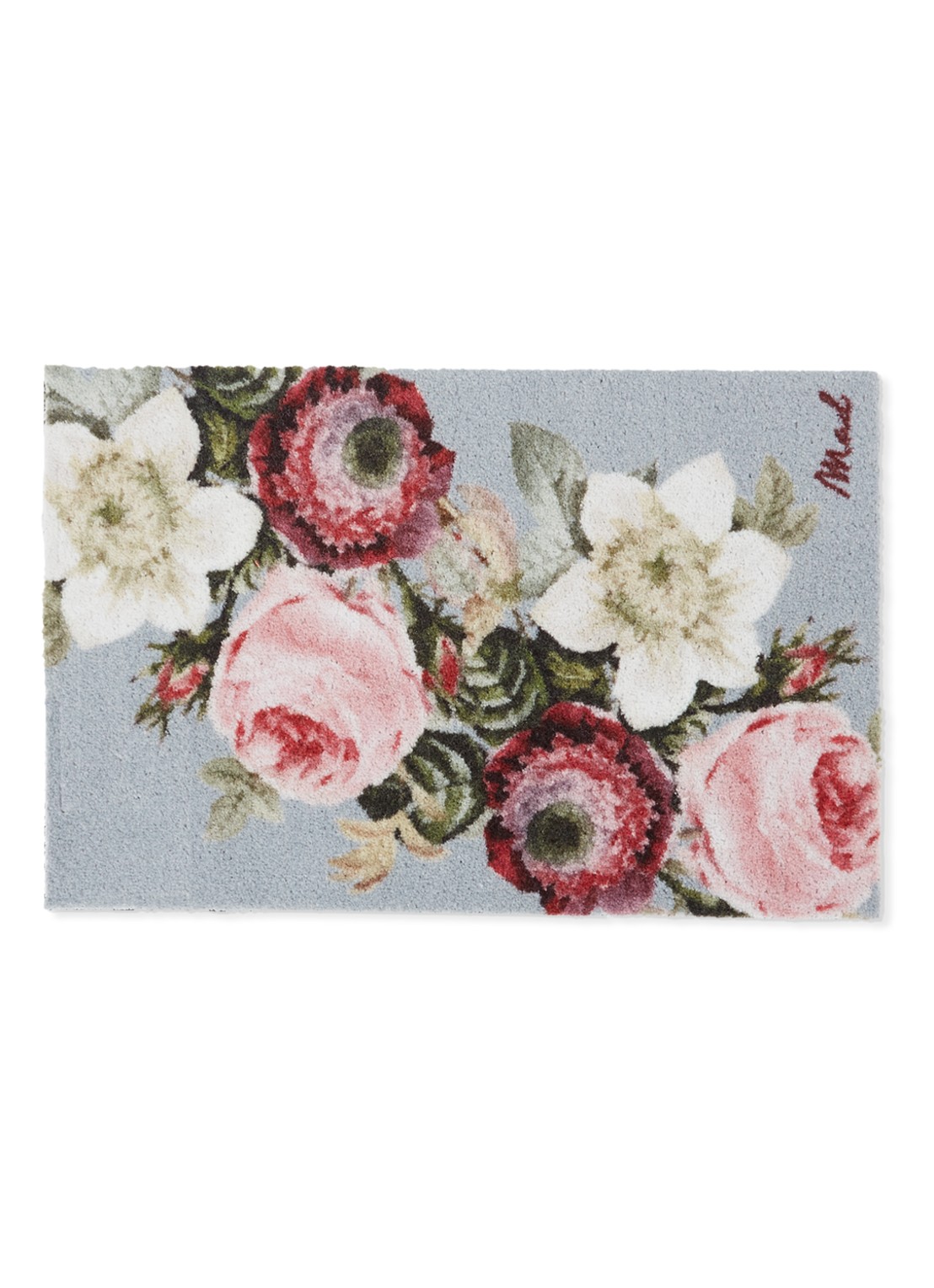 Mad About Mats Melody deurmat 50 x 75 cm - voorkant lichtblauw