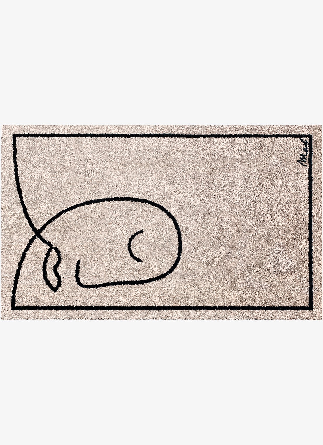 Mad About Mats Odet universele mat 67 x 110 cm - voorkant beige