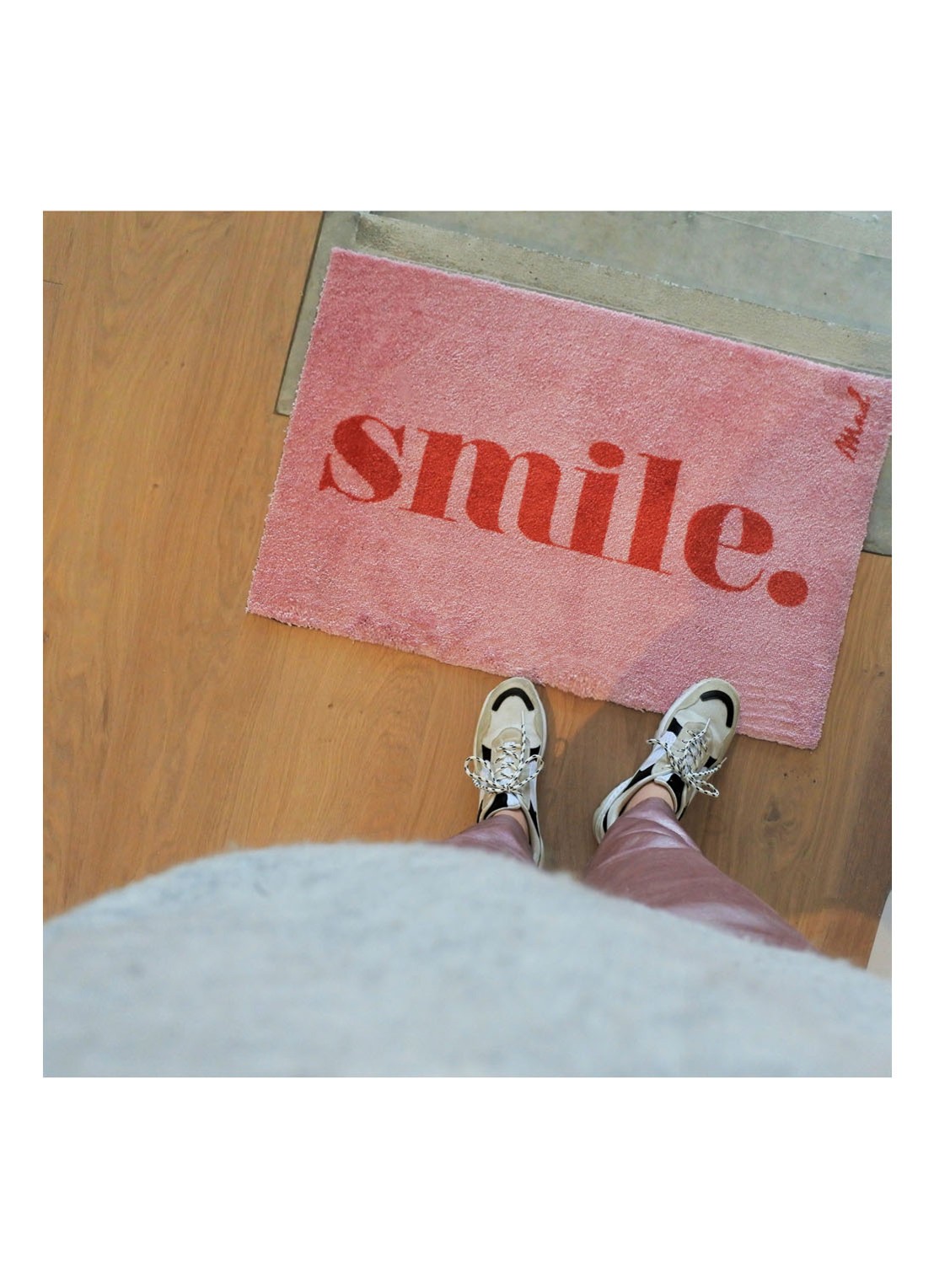 Mad About Mats Perla universele mat 50 x 75 cm - detail roze