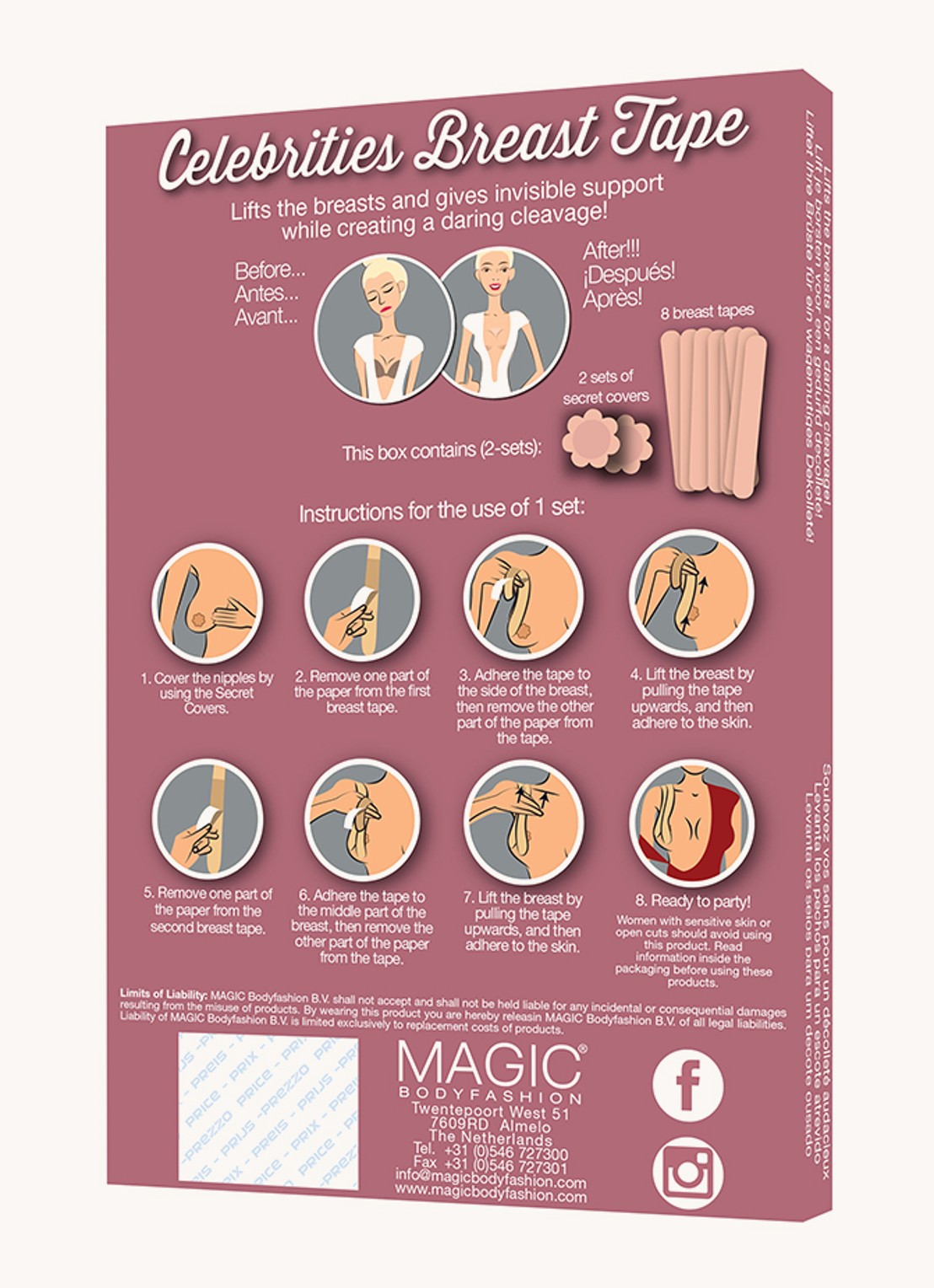MAGIC Bodyfashion Celebrities Breast Tape - detail 3 beige