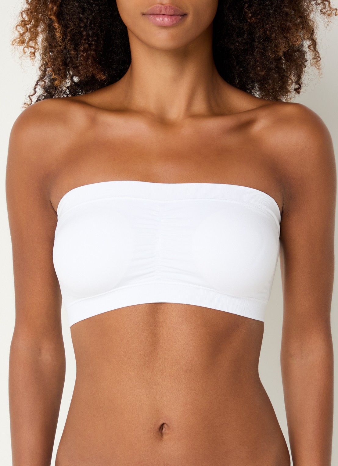 MAGIC Bodyfashion  Comfort bandeau bh met uitneembare vulling - detail 2 wit