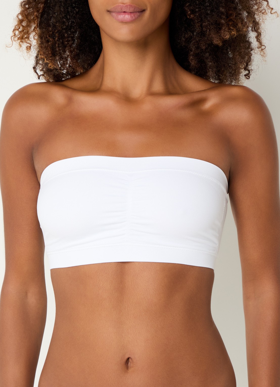 MAGIC Bodyfashion  Comfort bandeau bh met uitneembare vulling - detail 3 wit